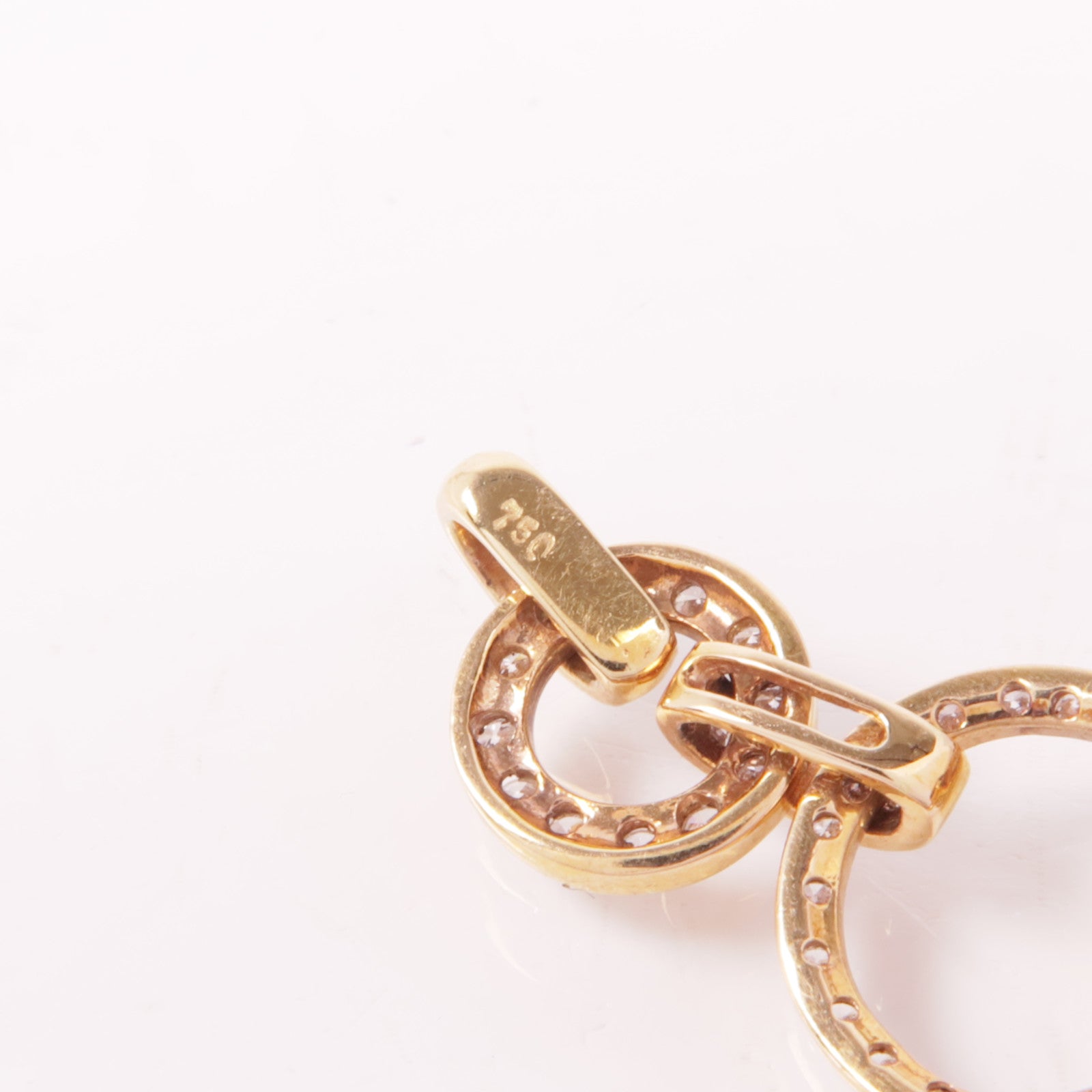 JEWELRY 【激減優惠】18K玫瑰金Diamond Pendant Top鑽石吊墜