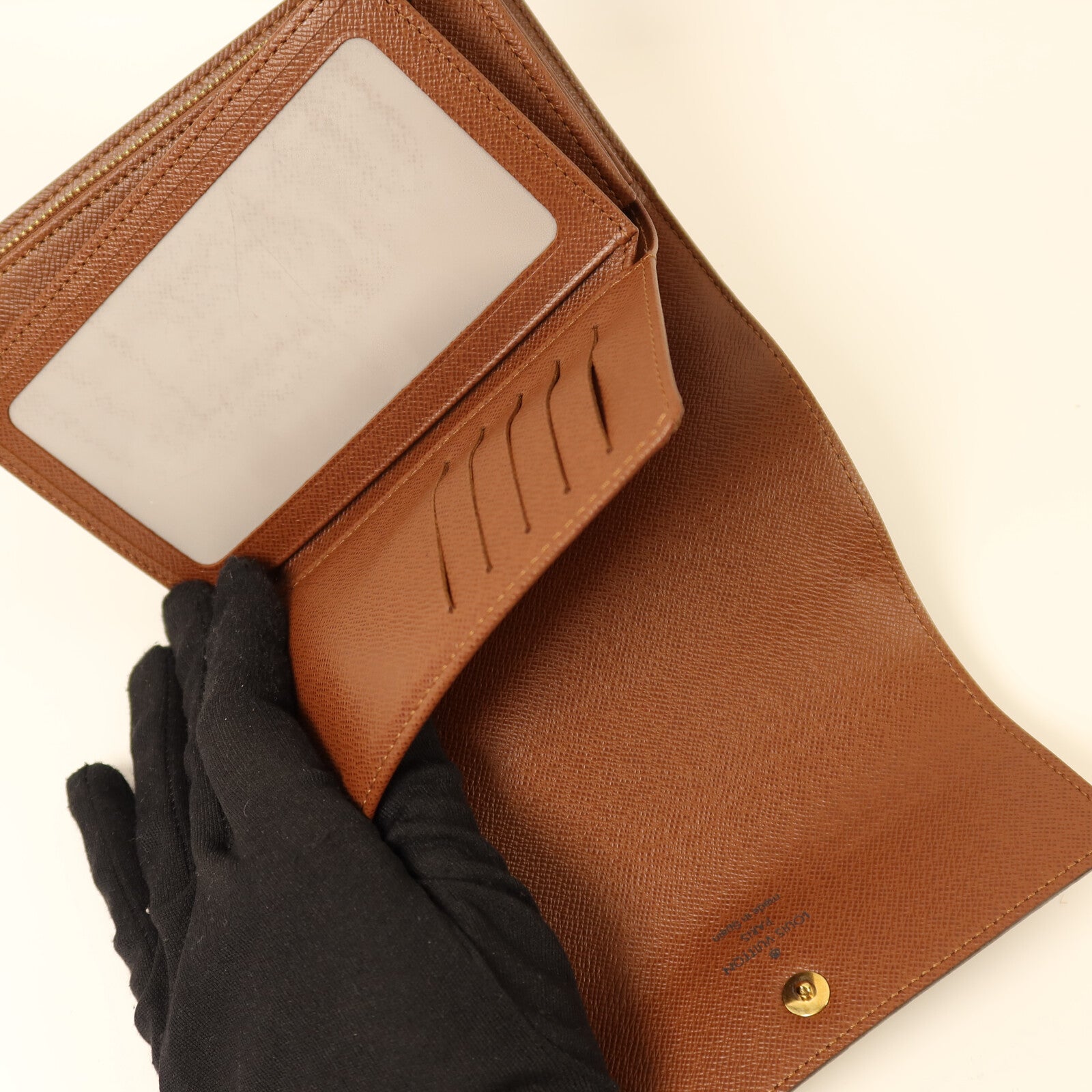 LOUIS VUITTON Monogram Portefeuille Alexandra Wallet金扣錢包