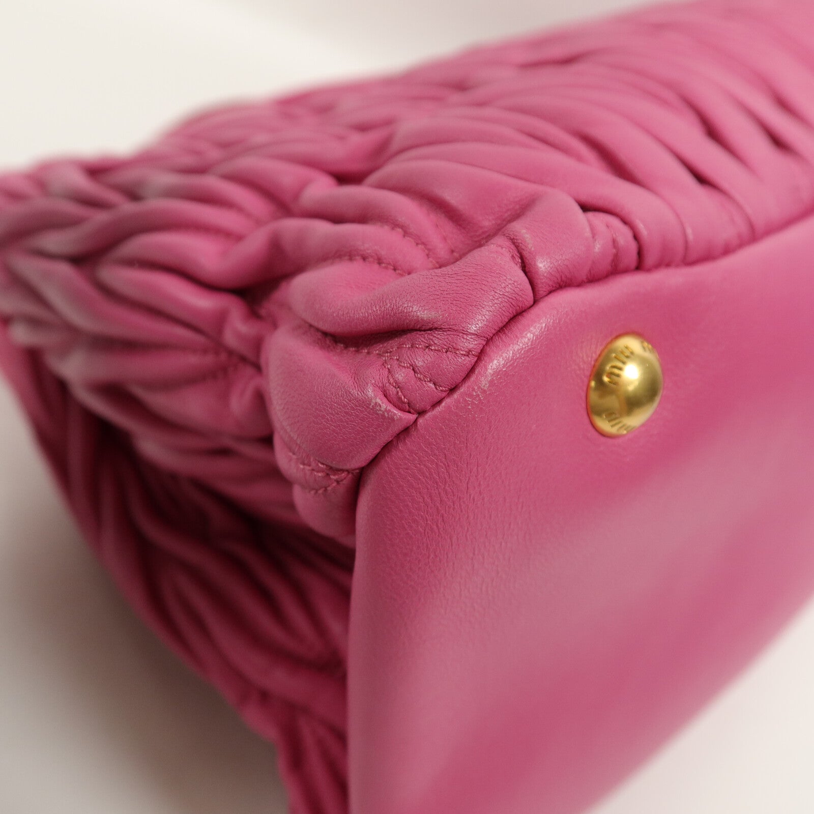 Miu Miu 羊皮皮革2 Way Shoulder手挽肩背兩用袋