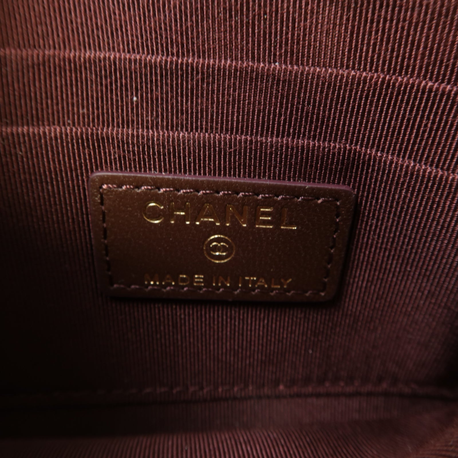 CHANEL 斜紋羊皮皮革Long Zipped Wallet金扣長錢包黑色