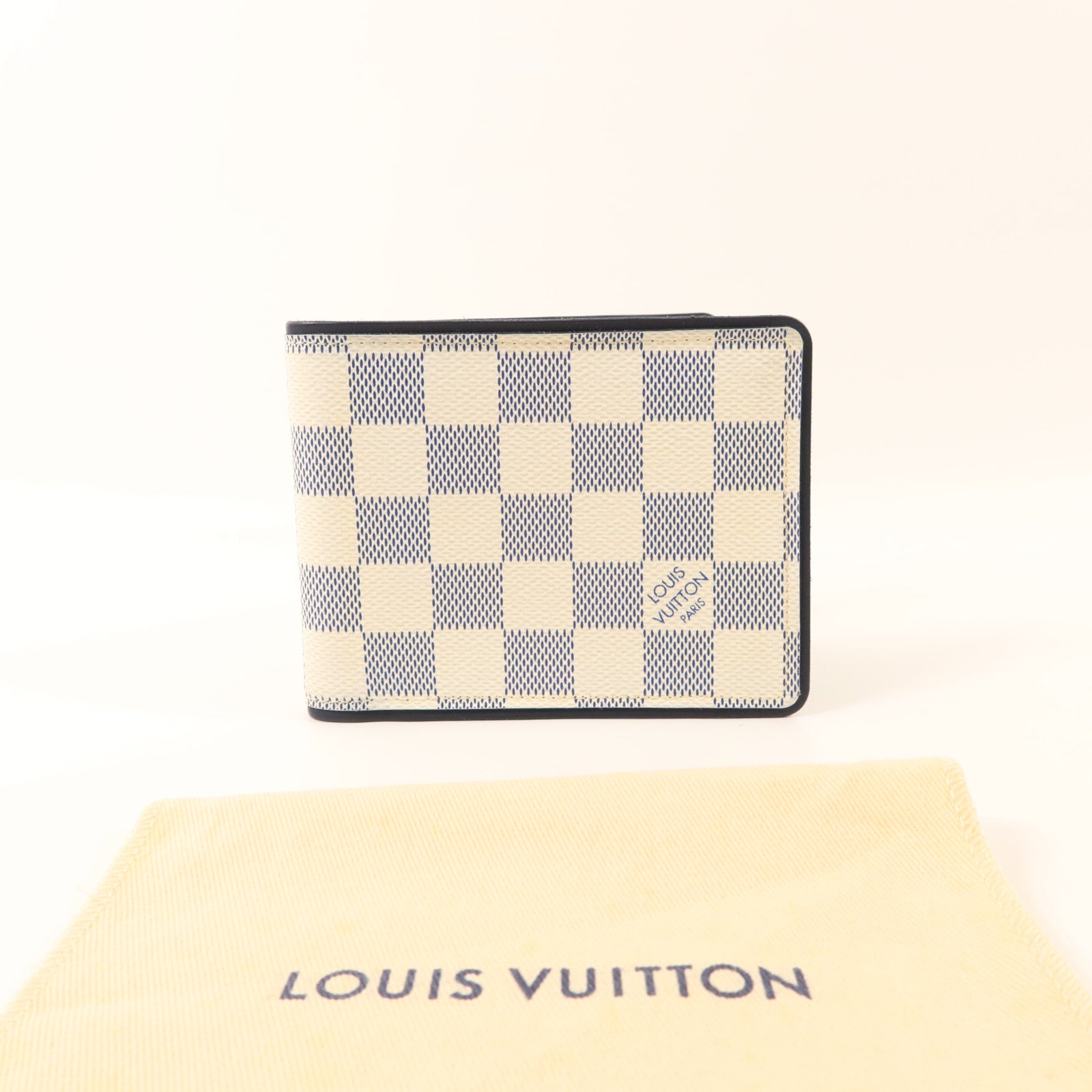 LOUIS VUITTON Damier Azur Bi-Fold Multiple Wallet錢包
