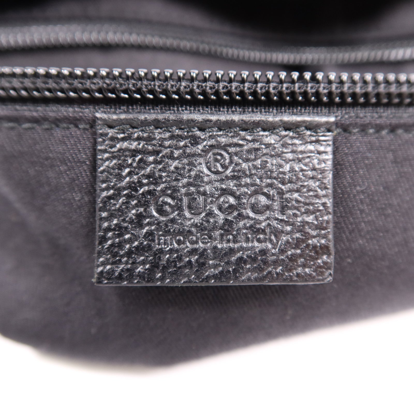 GUCCI 帆布Shoulder Bag銀扣肩背袋