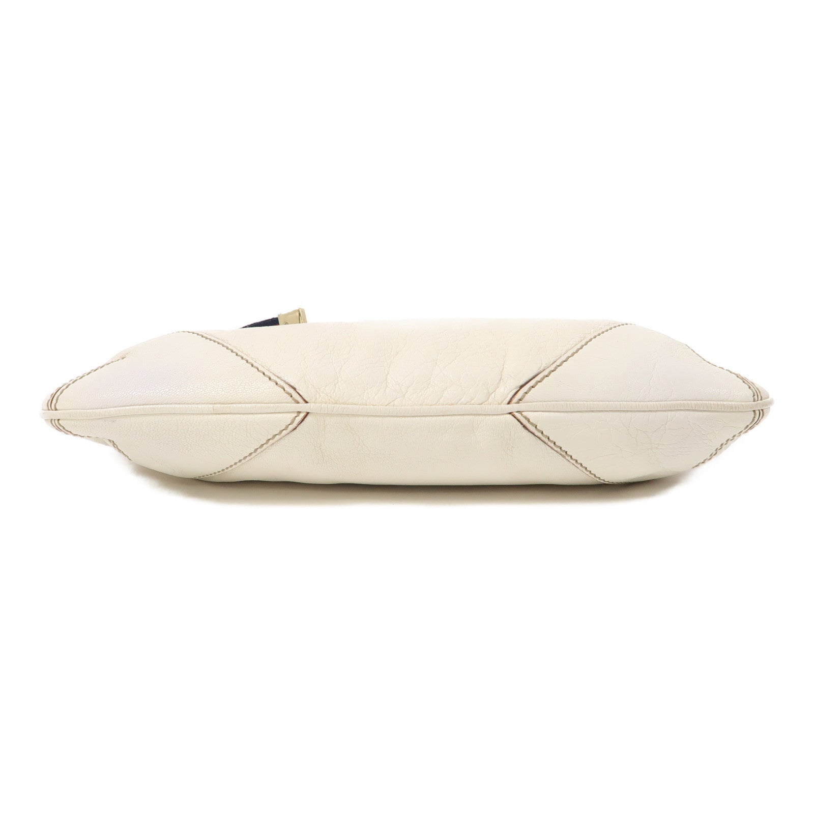 GUCCI 牛皮皮革Shoulder Bag金扣肩背袋白色