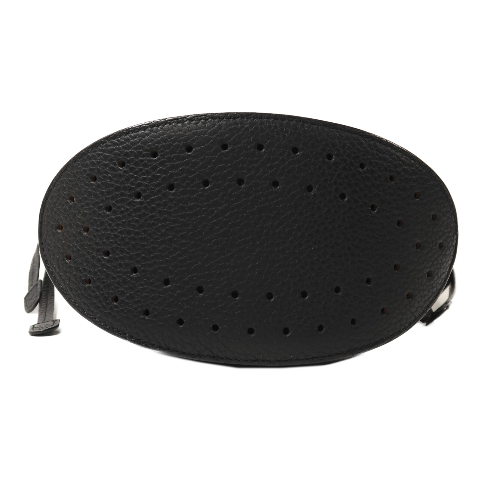 Delvaux 牛皮皮革/帆布Pin Mini Bucket Airess金扣手挽肩背兩用袋