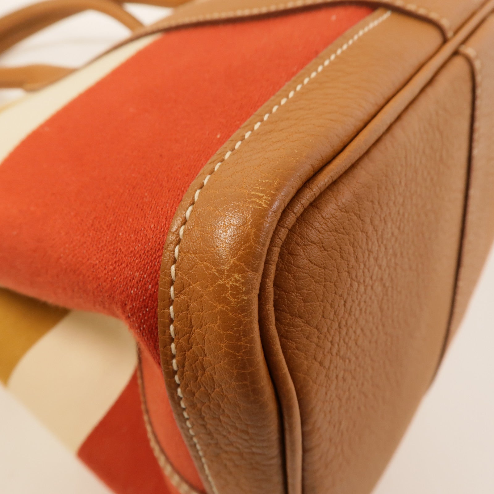 HERMES 帆布Garden Party PM手挽袋Multicolor