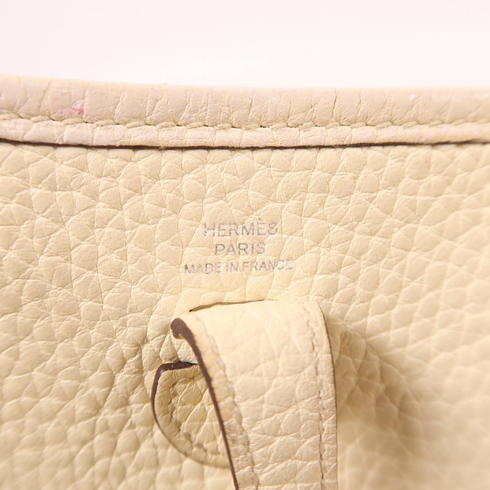 HERMES Clemence皮革Evelyne TPM銀扣肩背袋