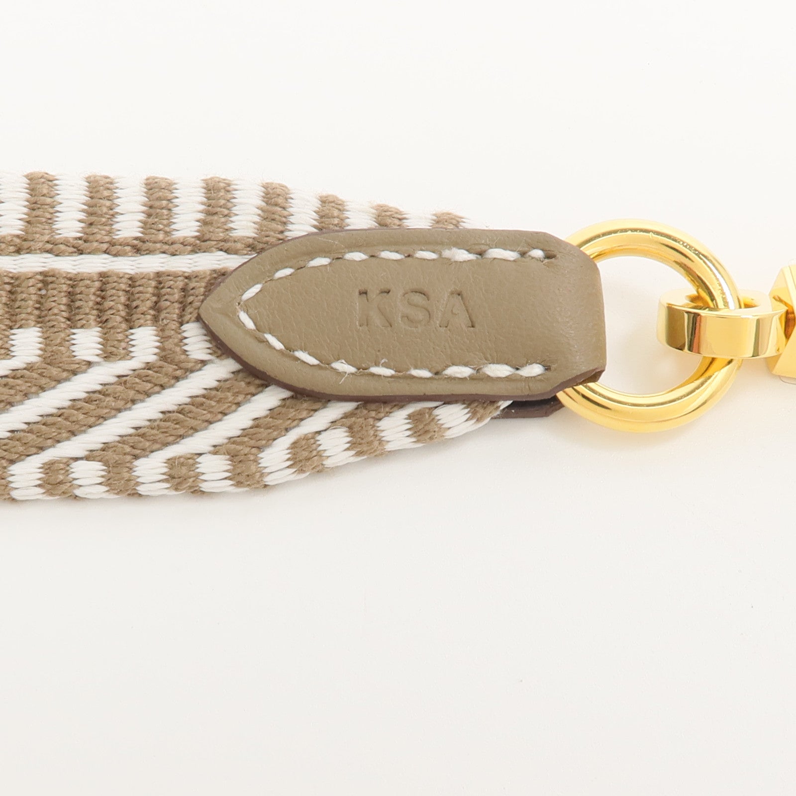 HERMES 帆布Sangle Cavale 25mm Strap肩帶Etoupe