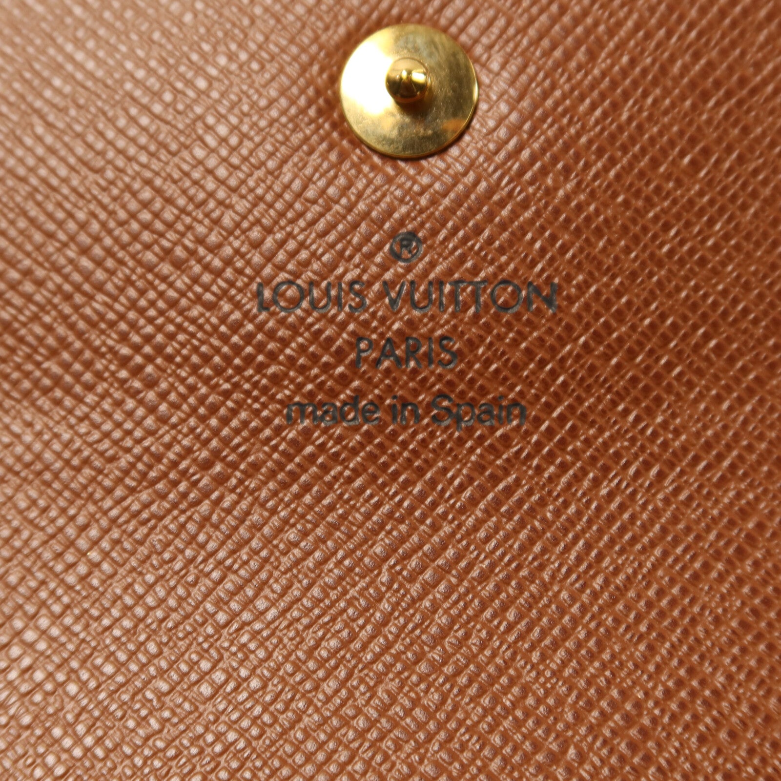 LOUIS VUITTON Monogram Portefeuille Alexandra Wallet金扣錢包