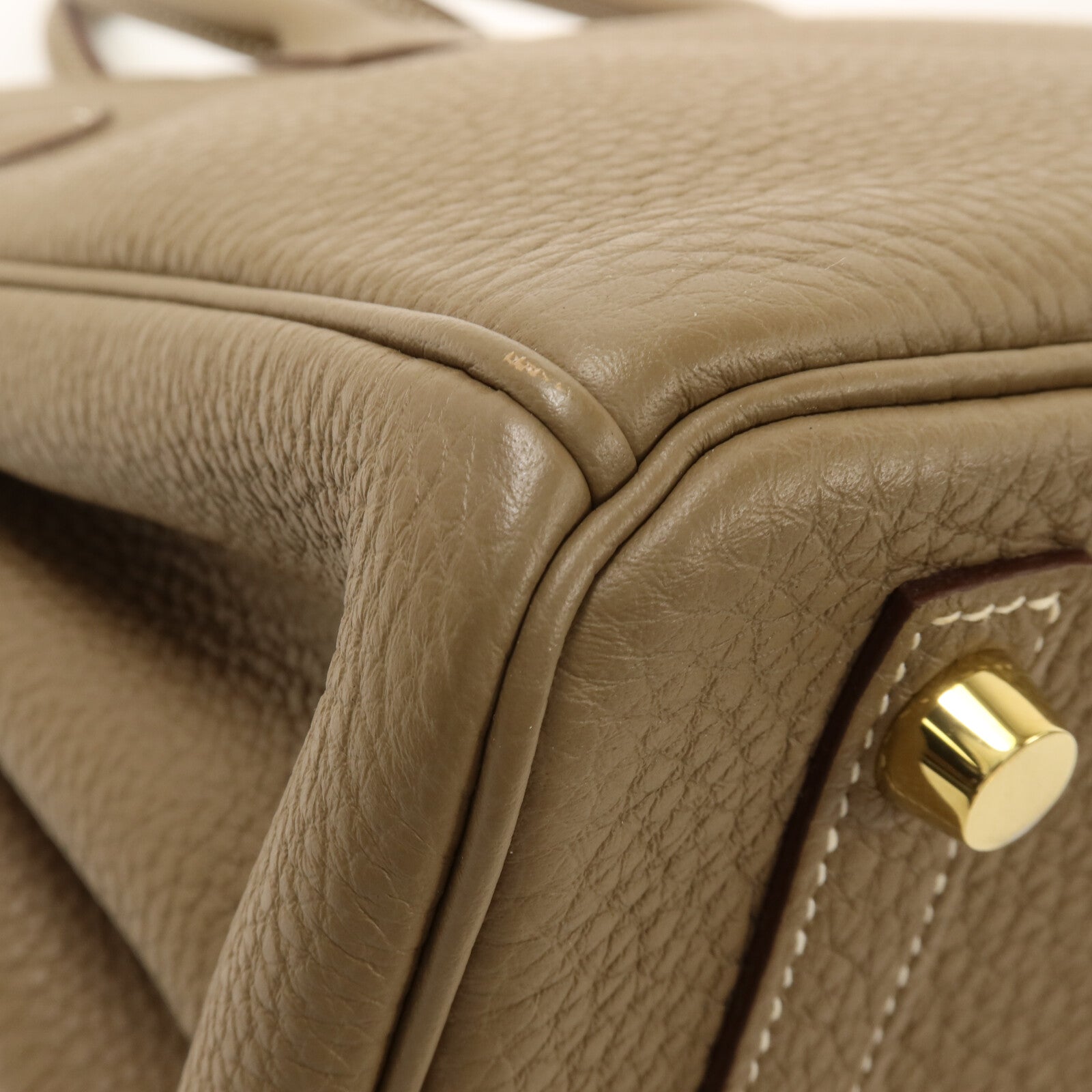 HERMES Togo皮革Birkin 25手挽袋Etoupe