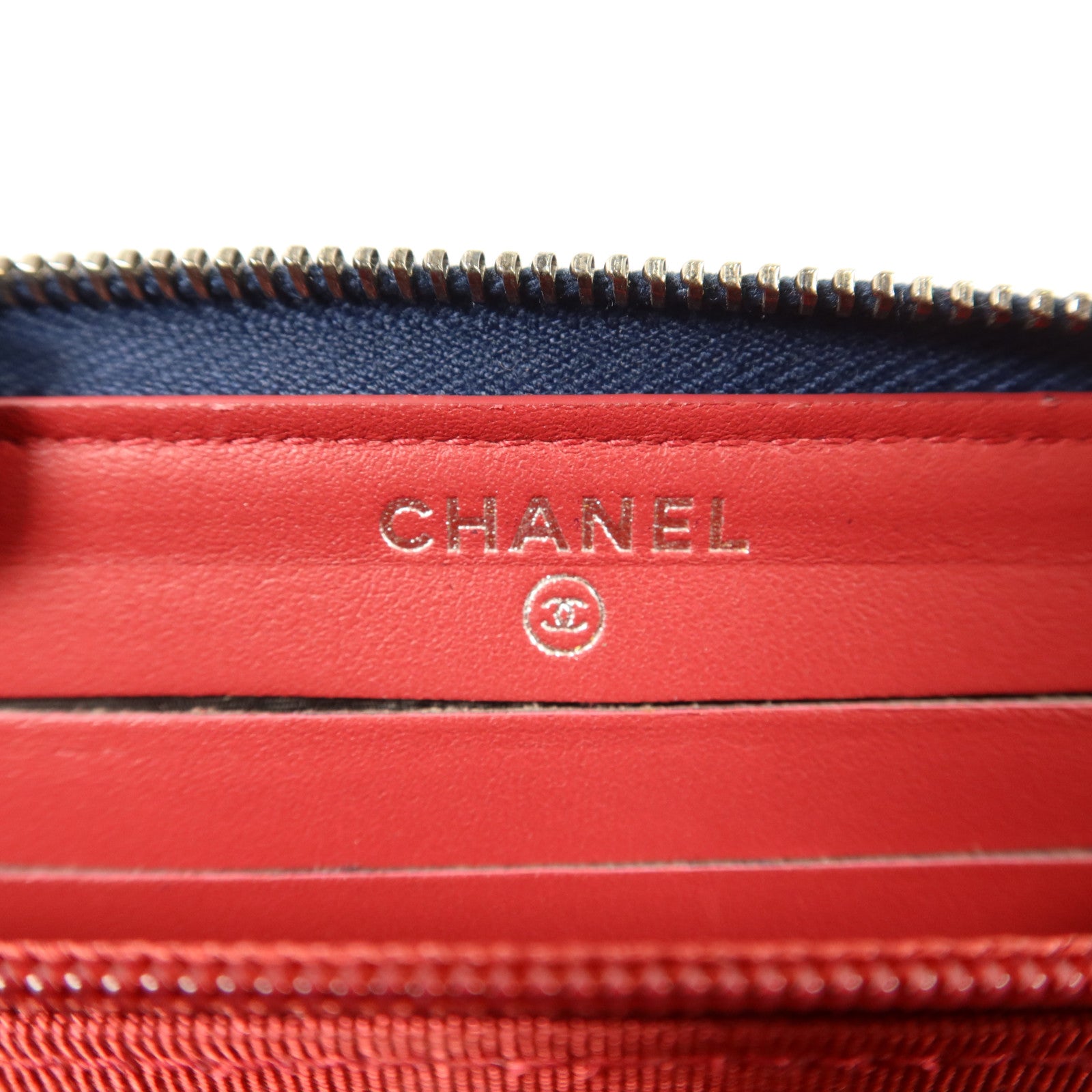 CHANEL 牛皮皮革Gabrielle Wallet金扣錢包