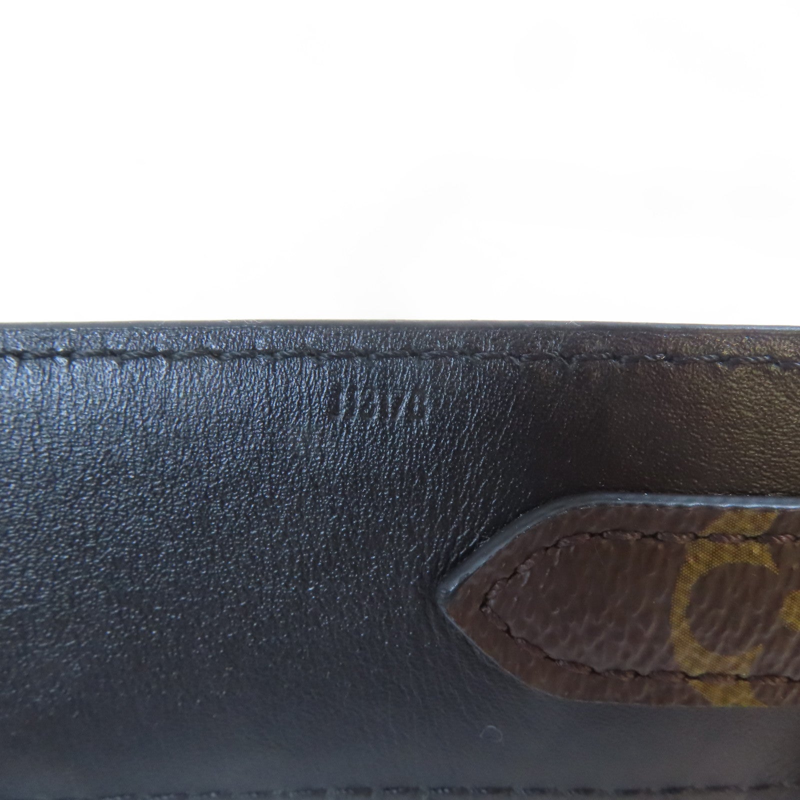 LOUIS VUITTON Monogram Shoulder Strap金扣肩帶啡色