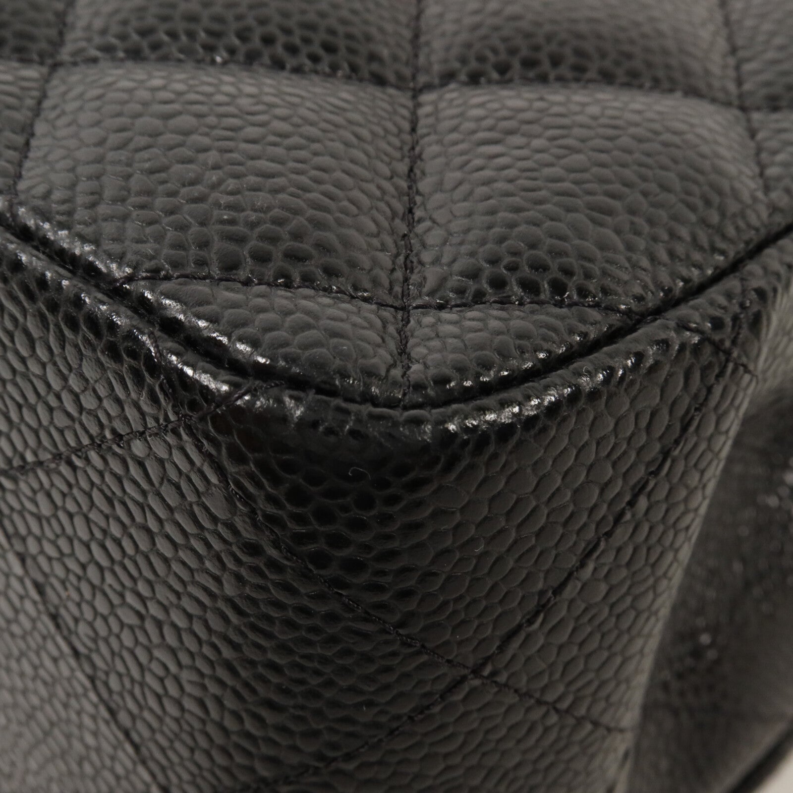 CHANEL 牛皮皮革Large Classic鏈帶肩背袋