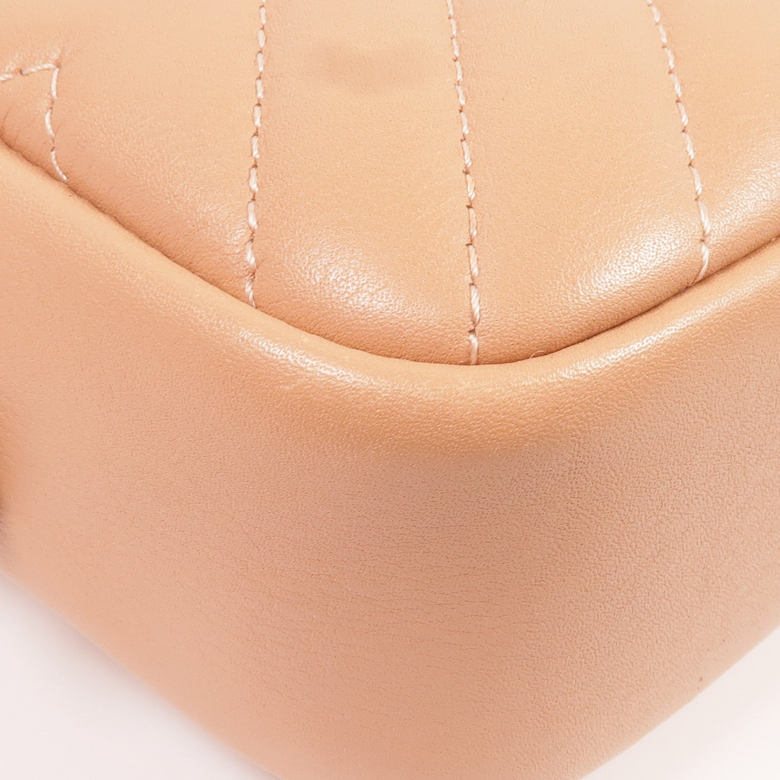 CHANEL 羊皮皮革Chain Shoulder銀扣鏈帶肩背袋