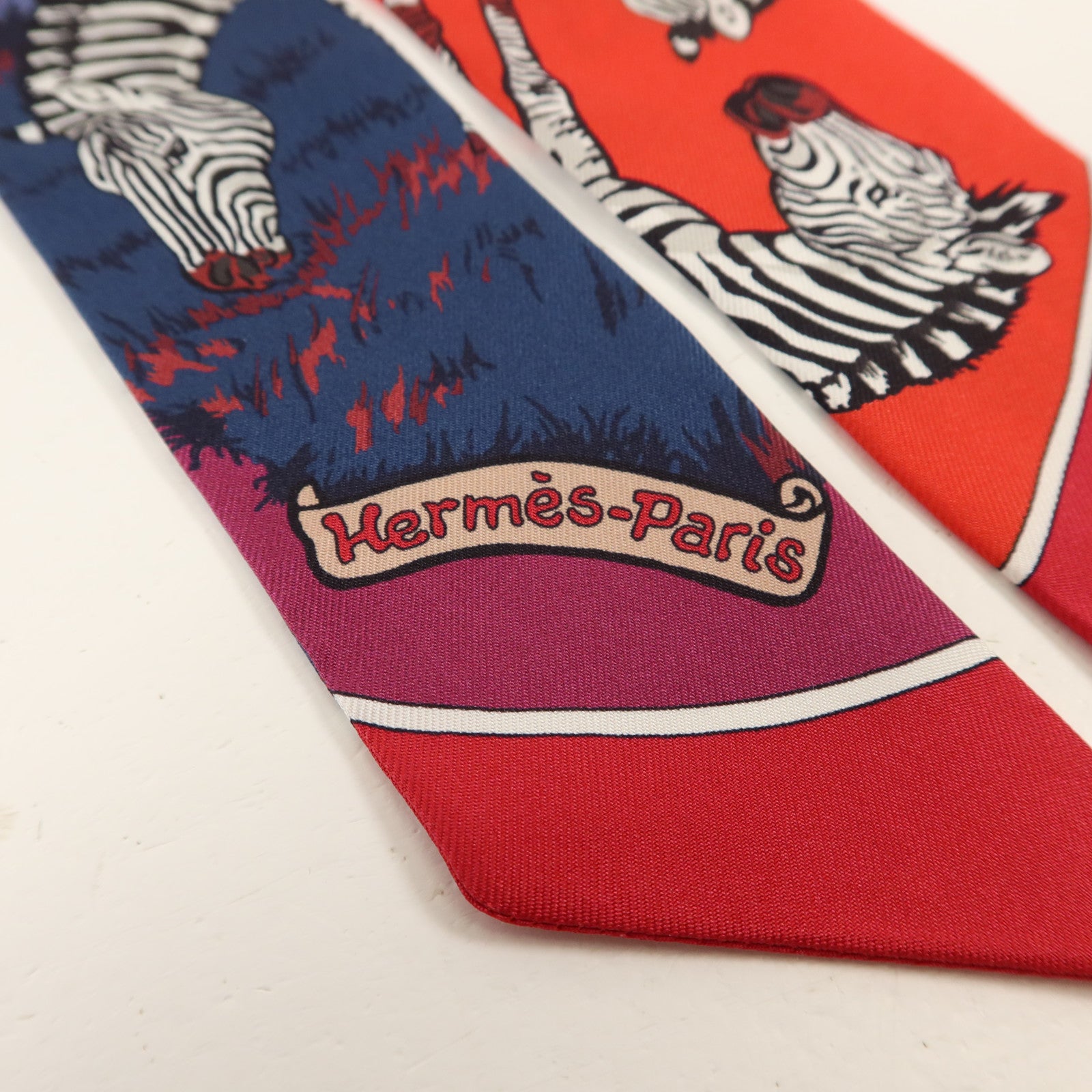 HERMES 絲質Twilly絲巾
