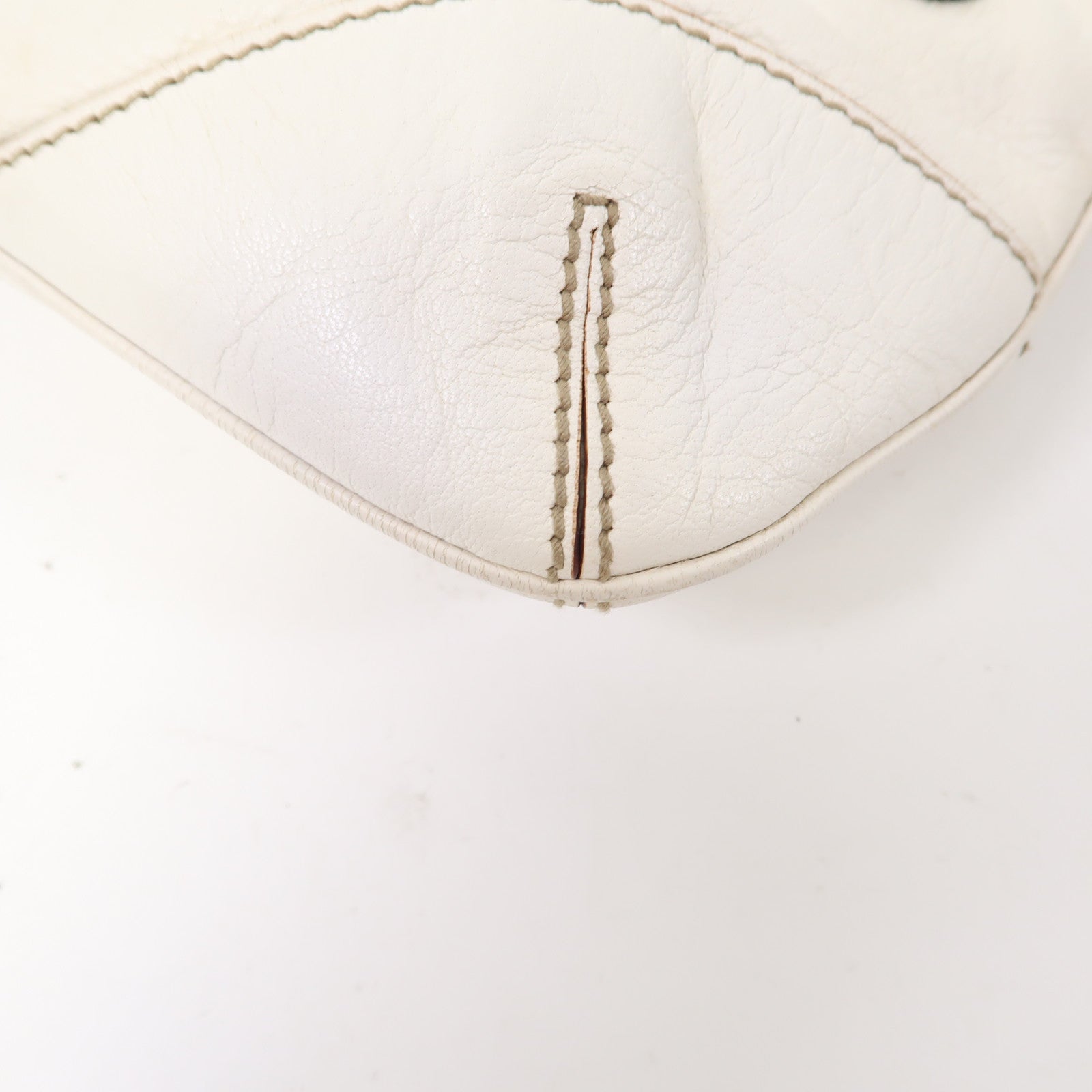 GUCCI 牛皮皮革Shoulder Bag金扣肩背袋白色
