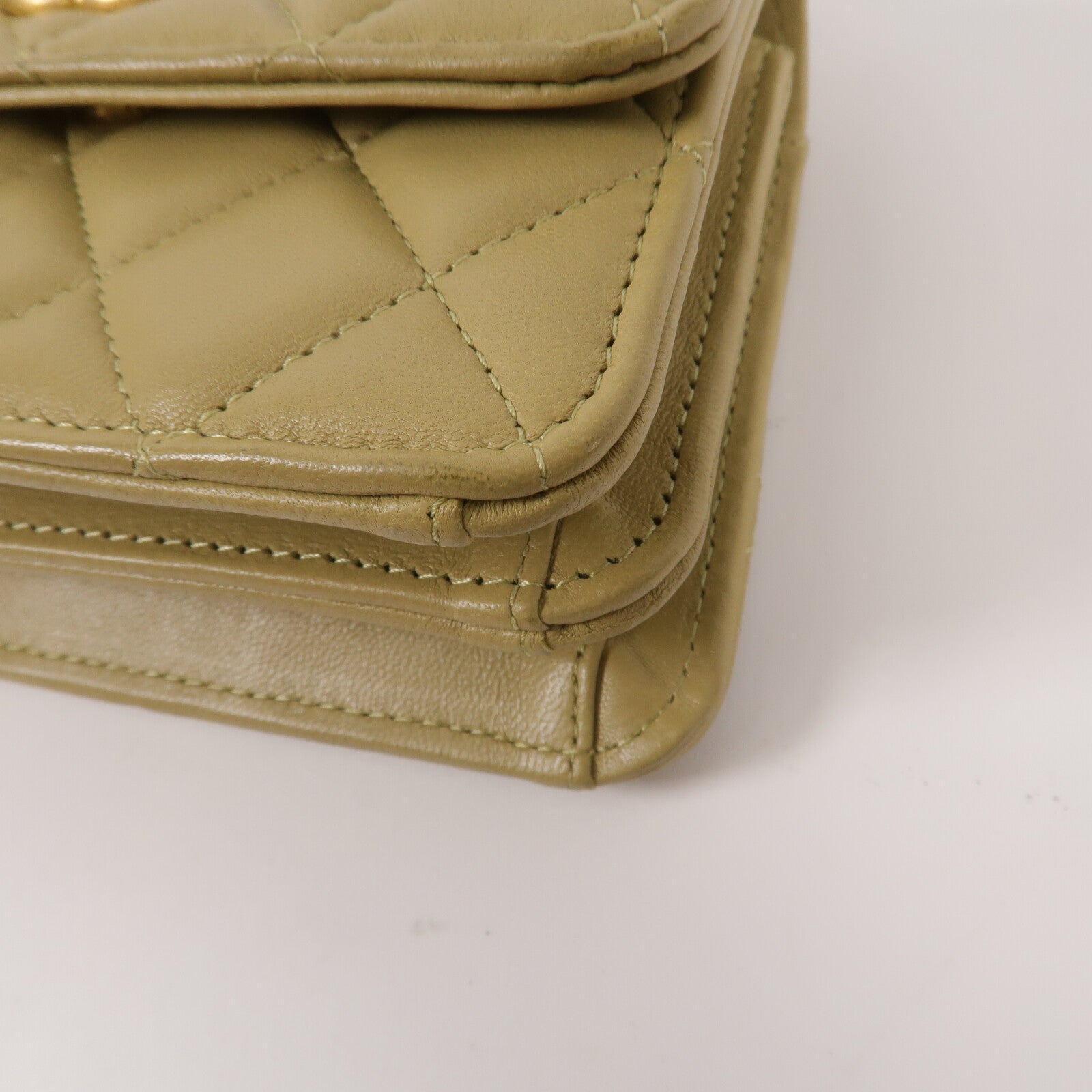 CHANEL 羊皮皮革Chain Shoulder鏈帶手挽肩背兩用袋
