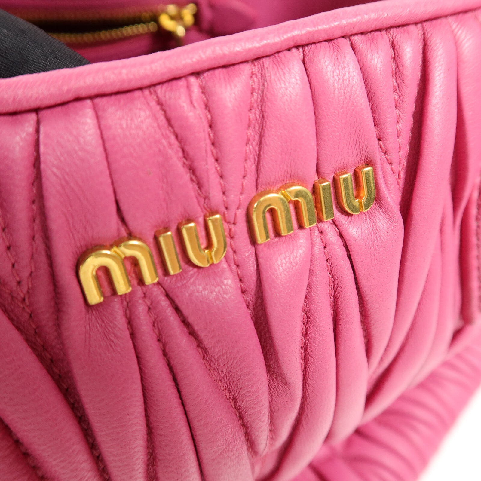 Miu Miu 羊皮皮革2 Way Shoulder手挽肩背兩用袋