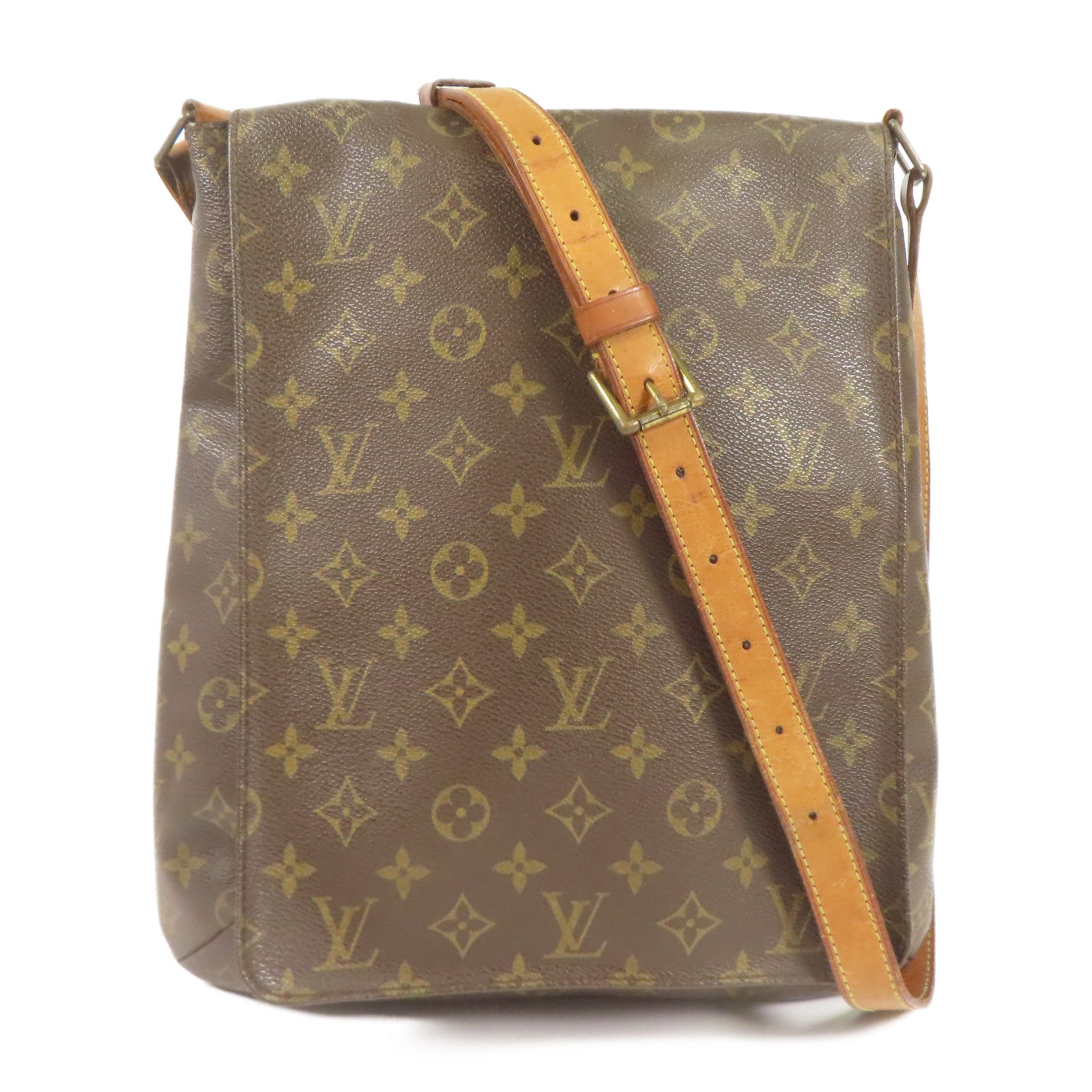 LOUIS VUITTON LV GHW Musette Shoulder Bag M51256 Monogram Brown