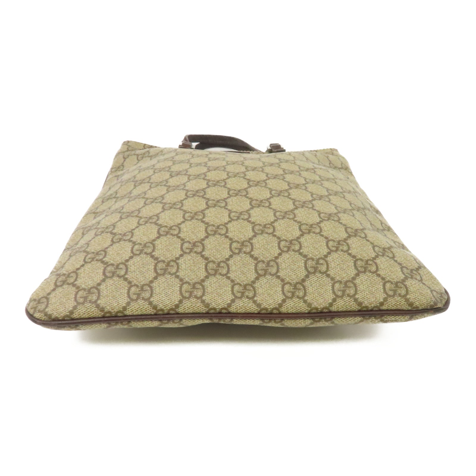 GUCCI 塗層帆布Tote Bag銀扣手挽袋灰色