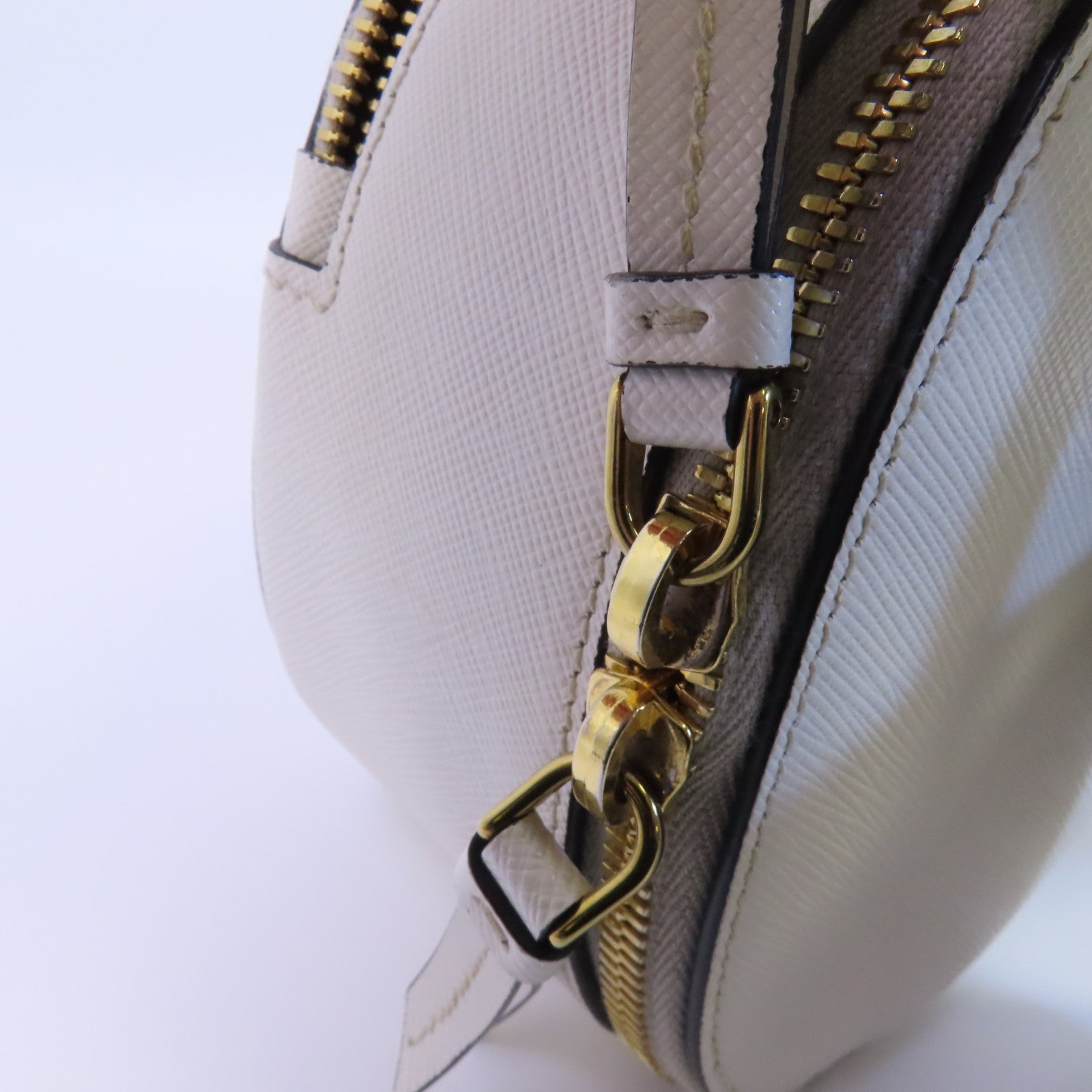 PRADA 牛皮皮革2Way Shoulder Bag金扣手挽肩背兩用袋