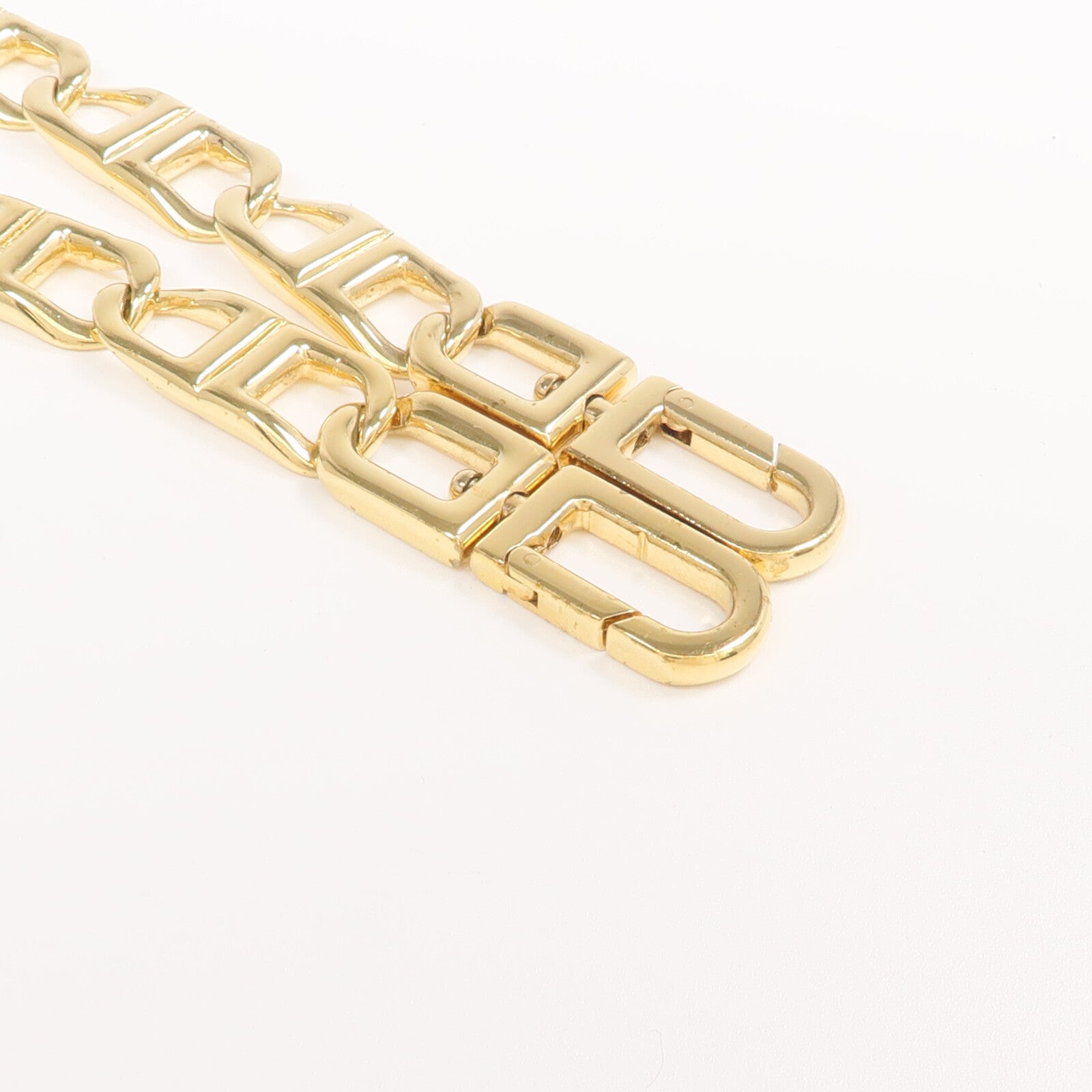 Delvaux 牛皮皮革Short D Chain Strap金扣肩帶