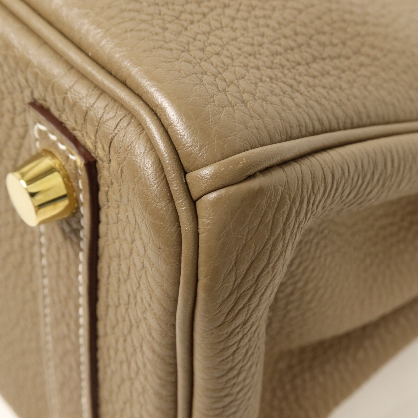 HERMES Togo皮革Birkin 25手挽袋Etoupe
