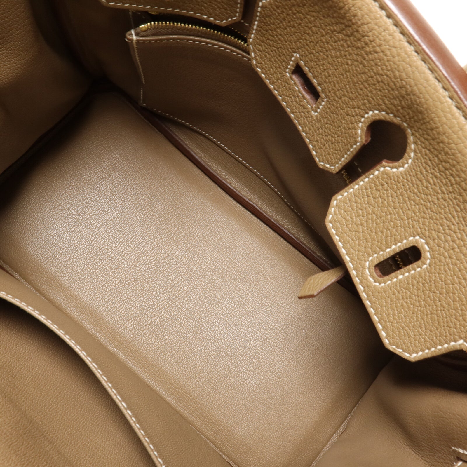 HERMES Togo皮革Birkin 25手挽袋Etoupe