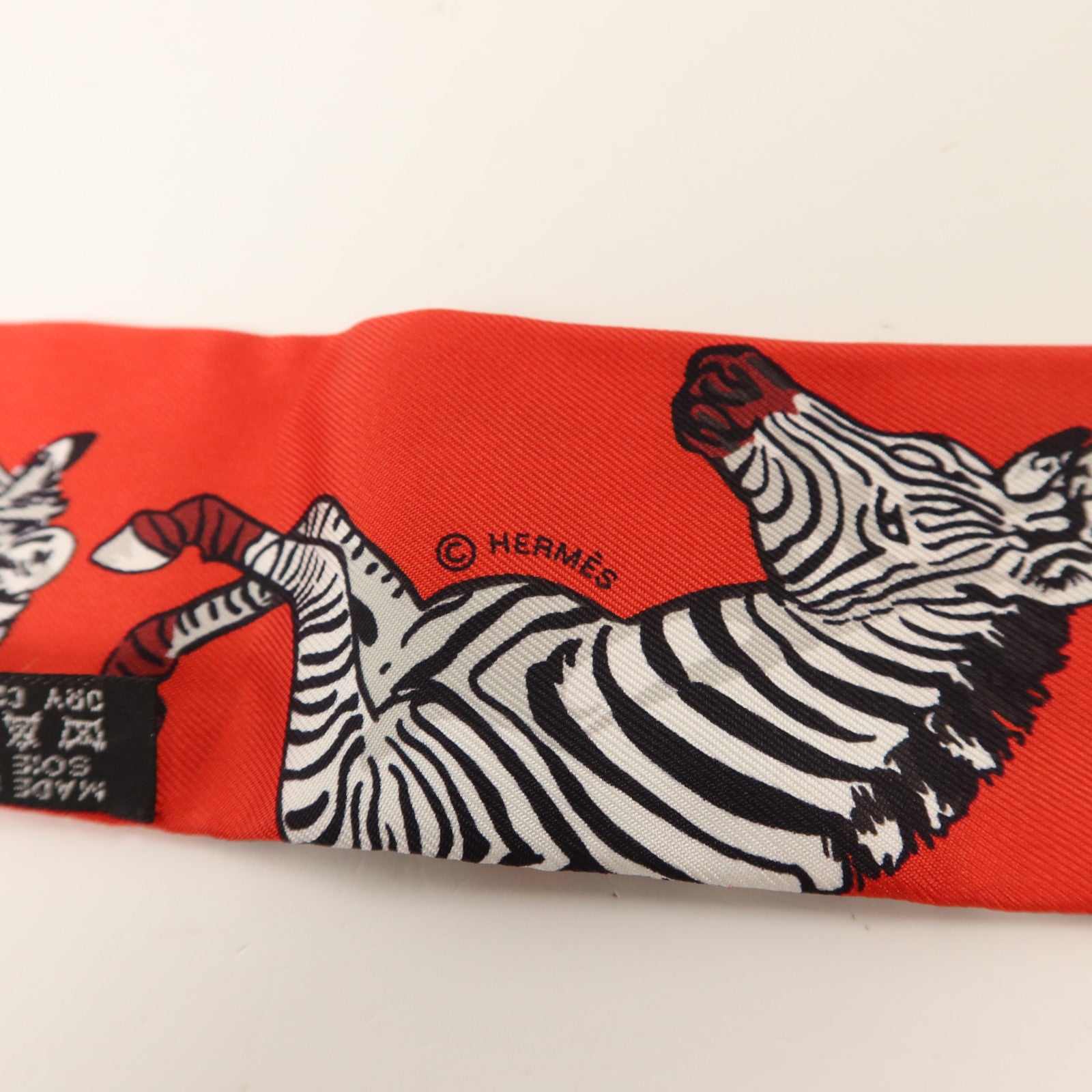 HERMES 絲質Twilly絲巾