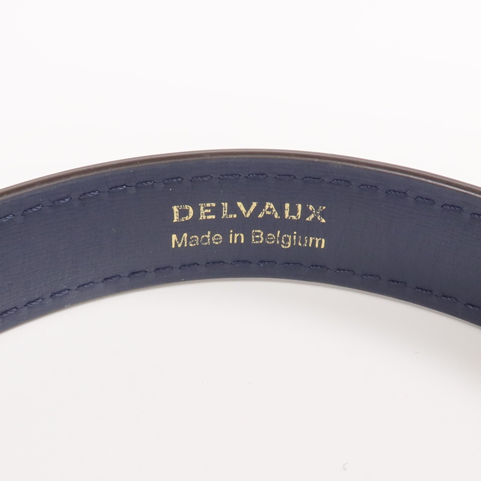 Delvaux 牛皮皮革Short D Chain Strap金扣肩帶