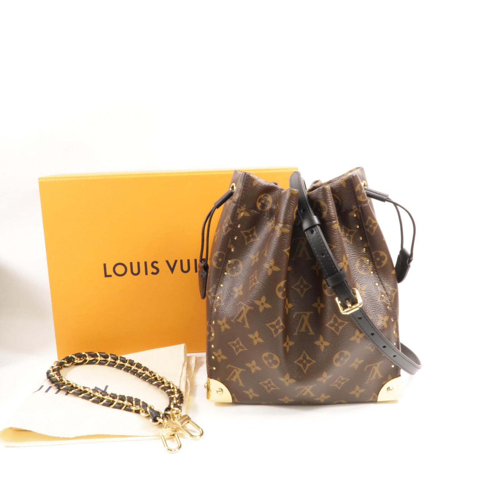 LOUIS VUITTON Monogram Neo Trunk鏈帶肩背袋