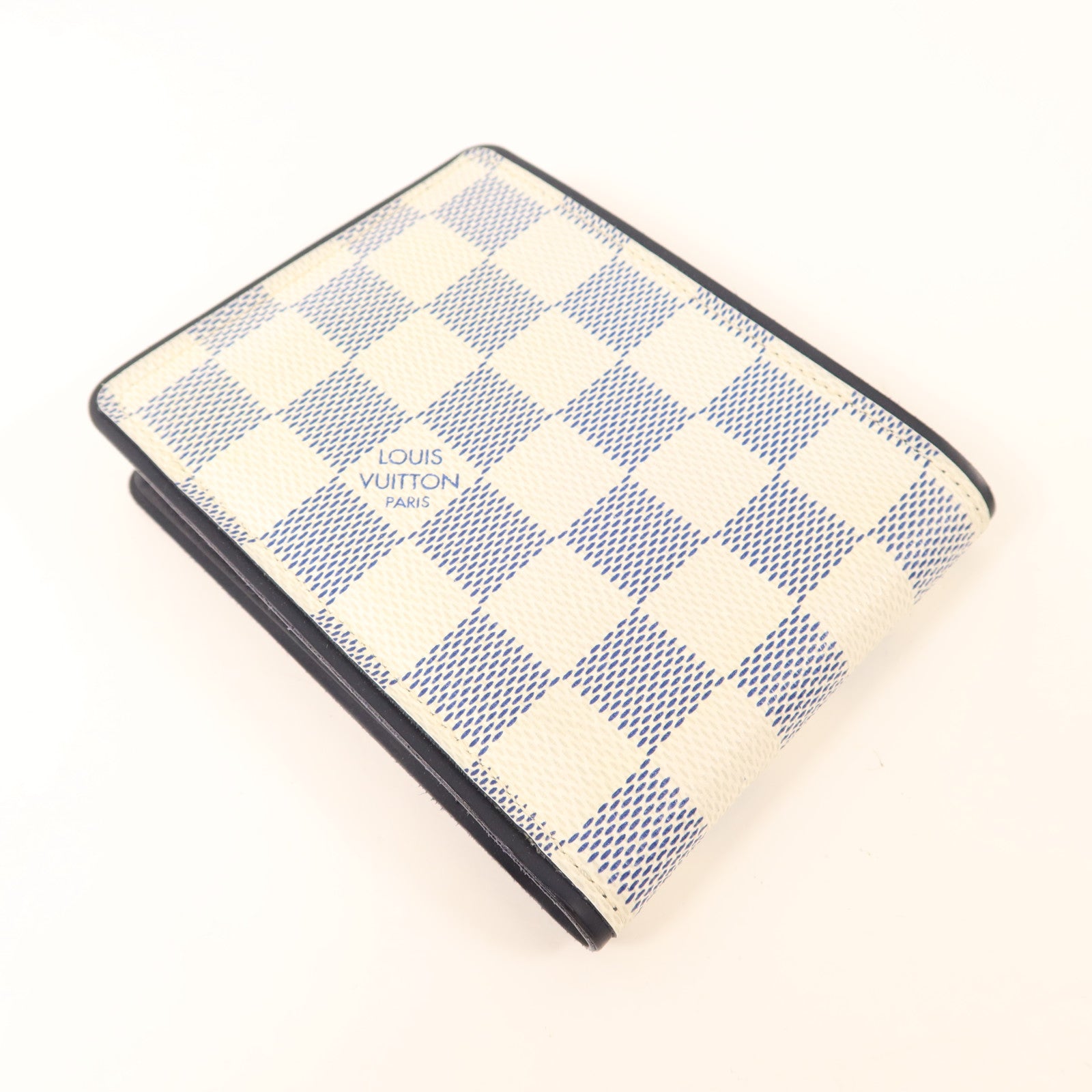LOUIS VUITTON Damier Azur Bi-Fold Multiple Wallet錢包