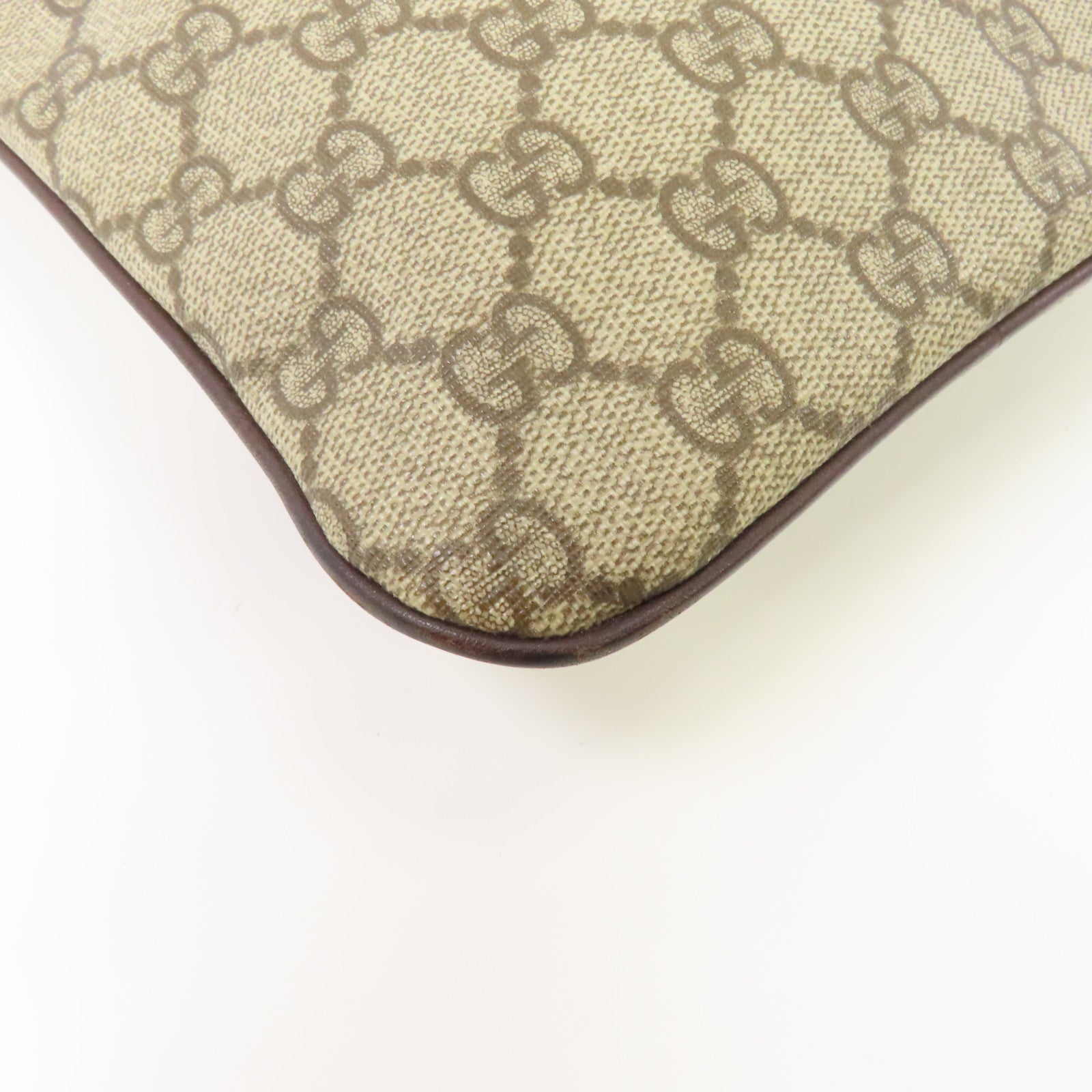 GUCCI 塗層帆布Tote Bag銀扣手挽袋灰色