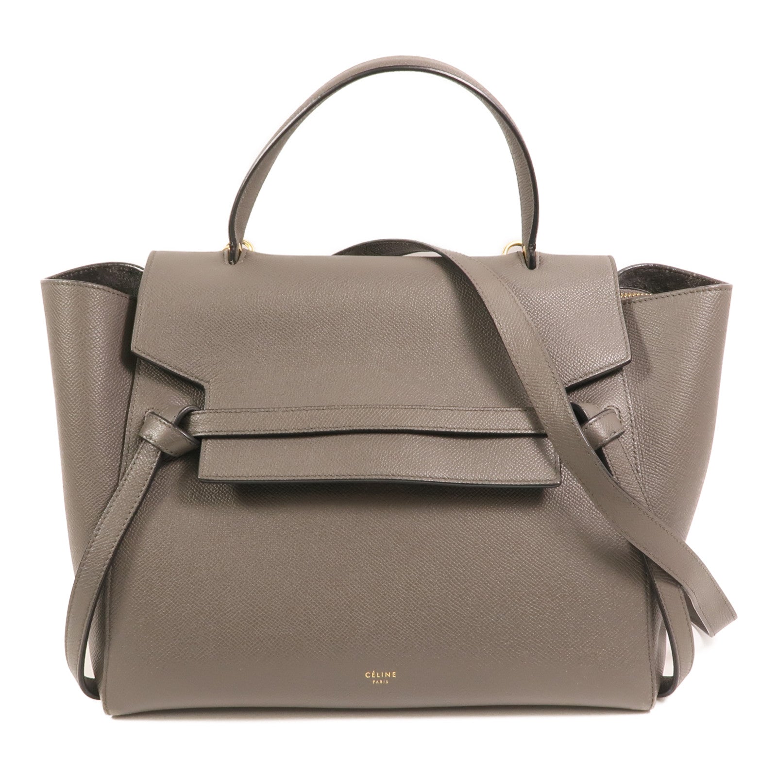 CELINE 牛皮皮革Mini Belt Bag金扣手挽肩背兩用袋