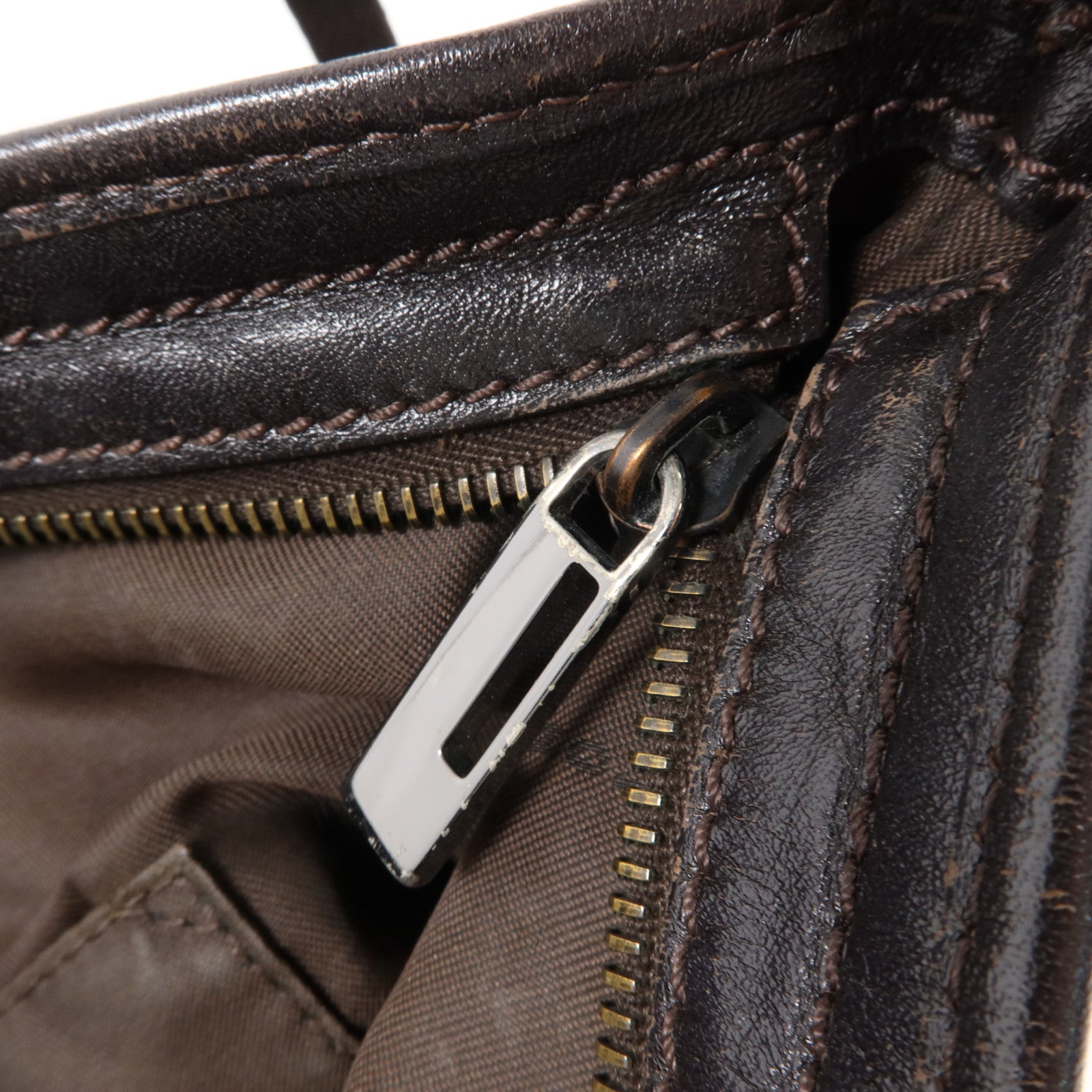 FENDI 帆布Zucchino Shoulder Bag肩背袋