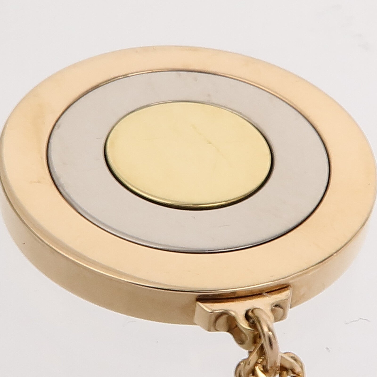 CARTIER 18K黃金/白金/玫瑰金Cirular Spinning Pendent項鍊