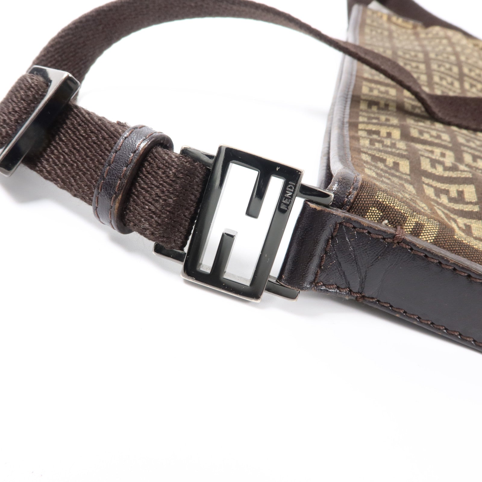 FENDI 帆布Zucchino Shoulder Bag肩背袋