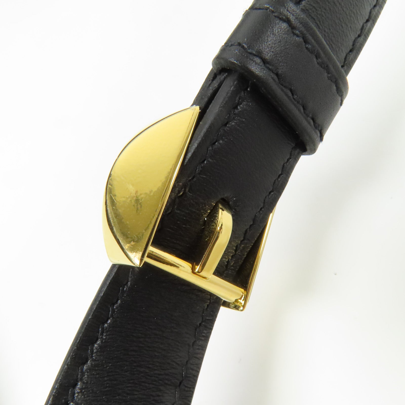 HERMES 【激減優惠】Box Calf皮革2002 26金扣肩背袋Noir