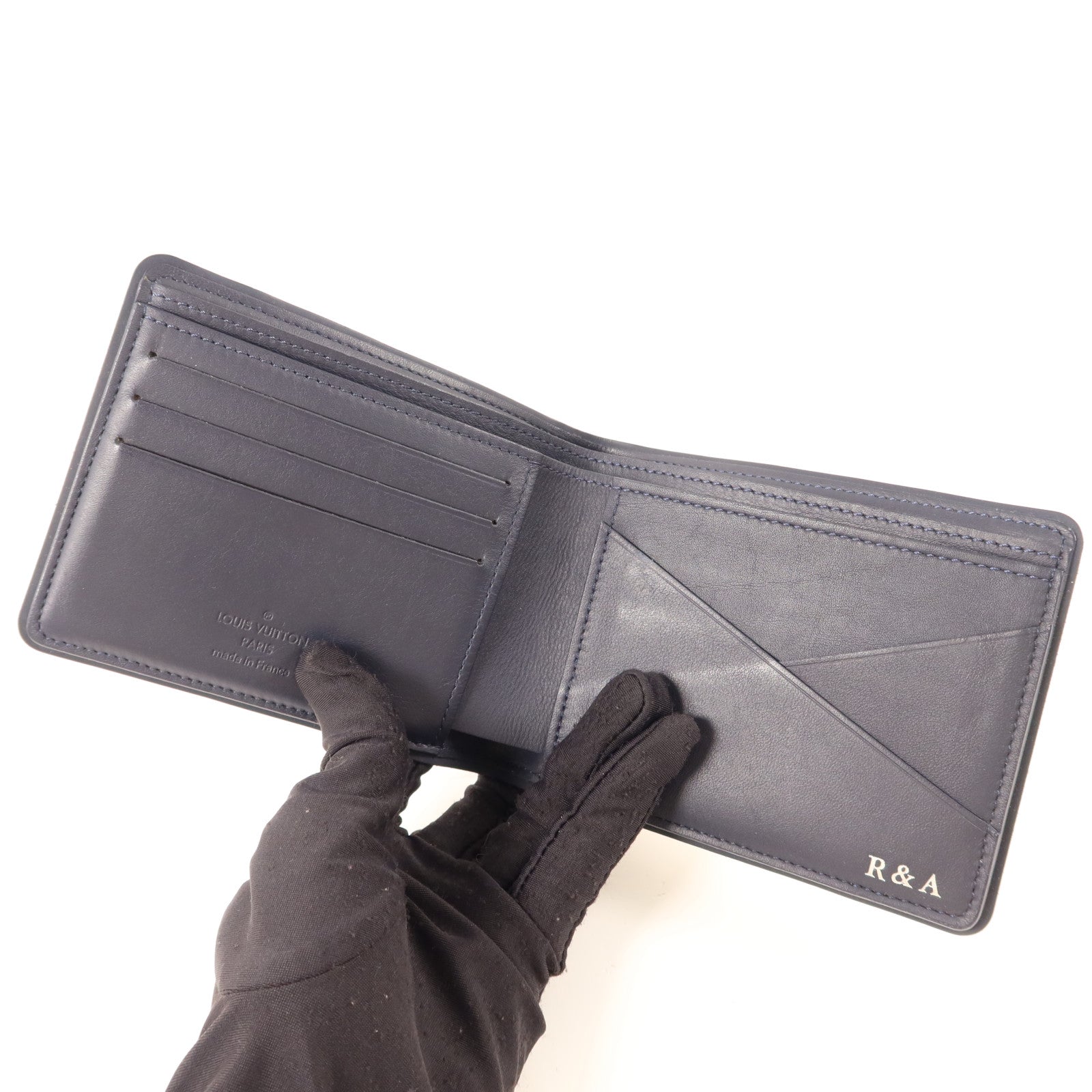 LOUIS VUITTON Damier Azur Bi-Fold Multiple Wallet錢包