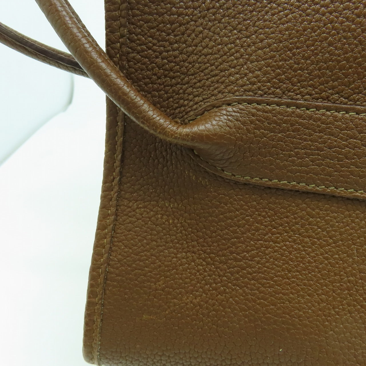 HERMES **【清倉大減價】Negonda皮革Garden Party TPM銀扣手挽袋啡色