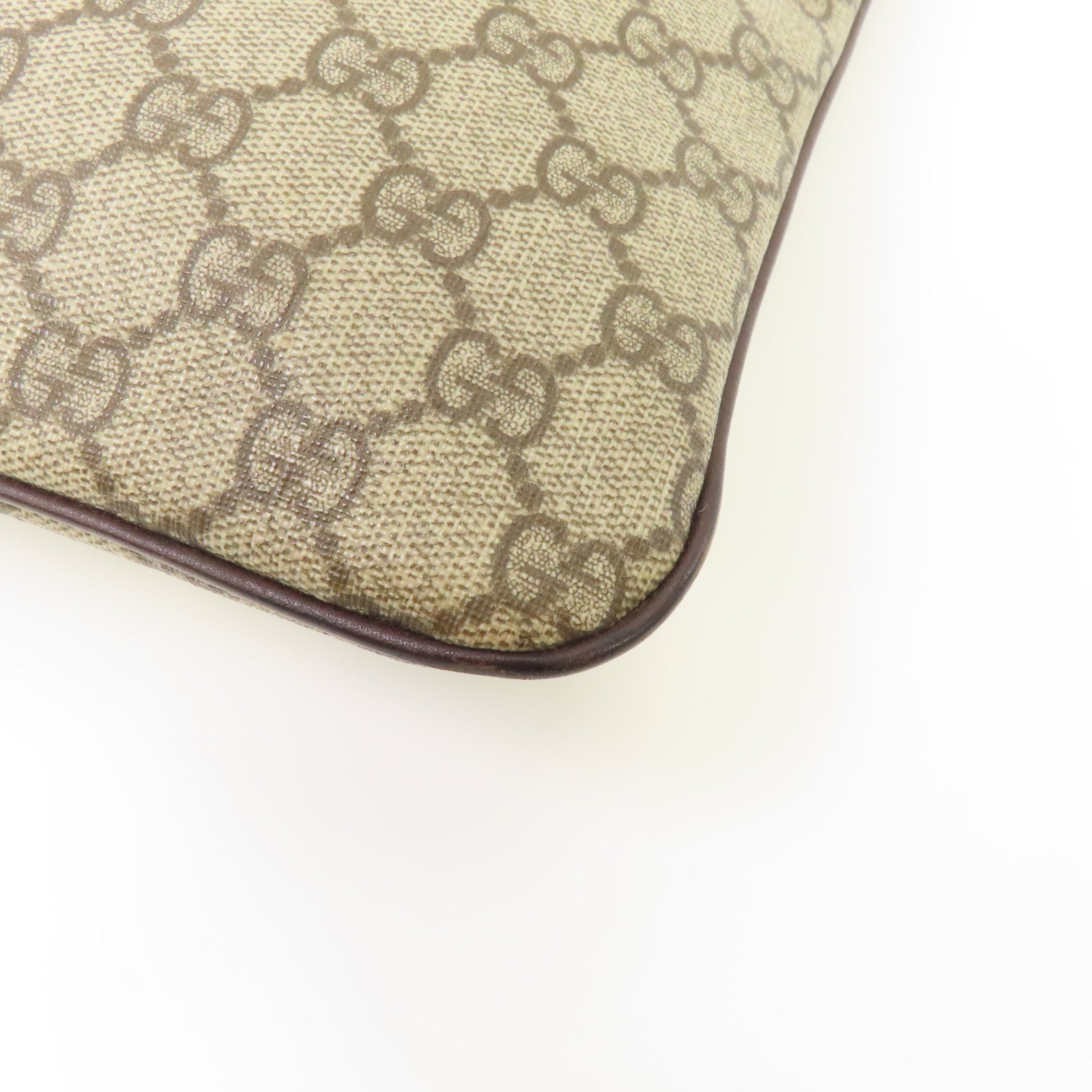 GUCCI 塗層帆布Tote Bag銀扣手挽袋灰色