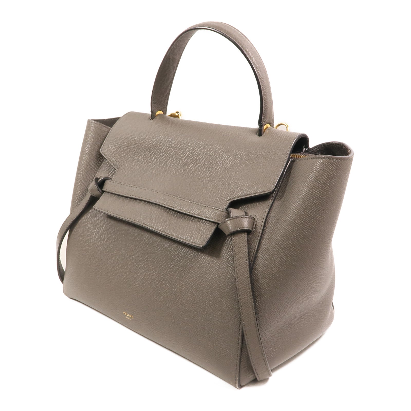 CELINE 牛皮皮革Mini Belt Bag金扣手挽肩背兩用袋