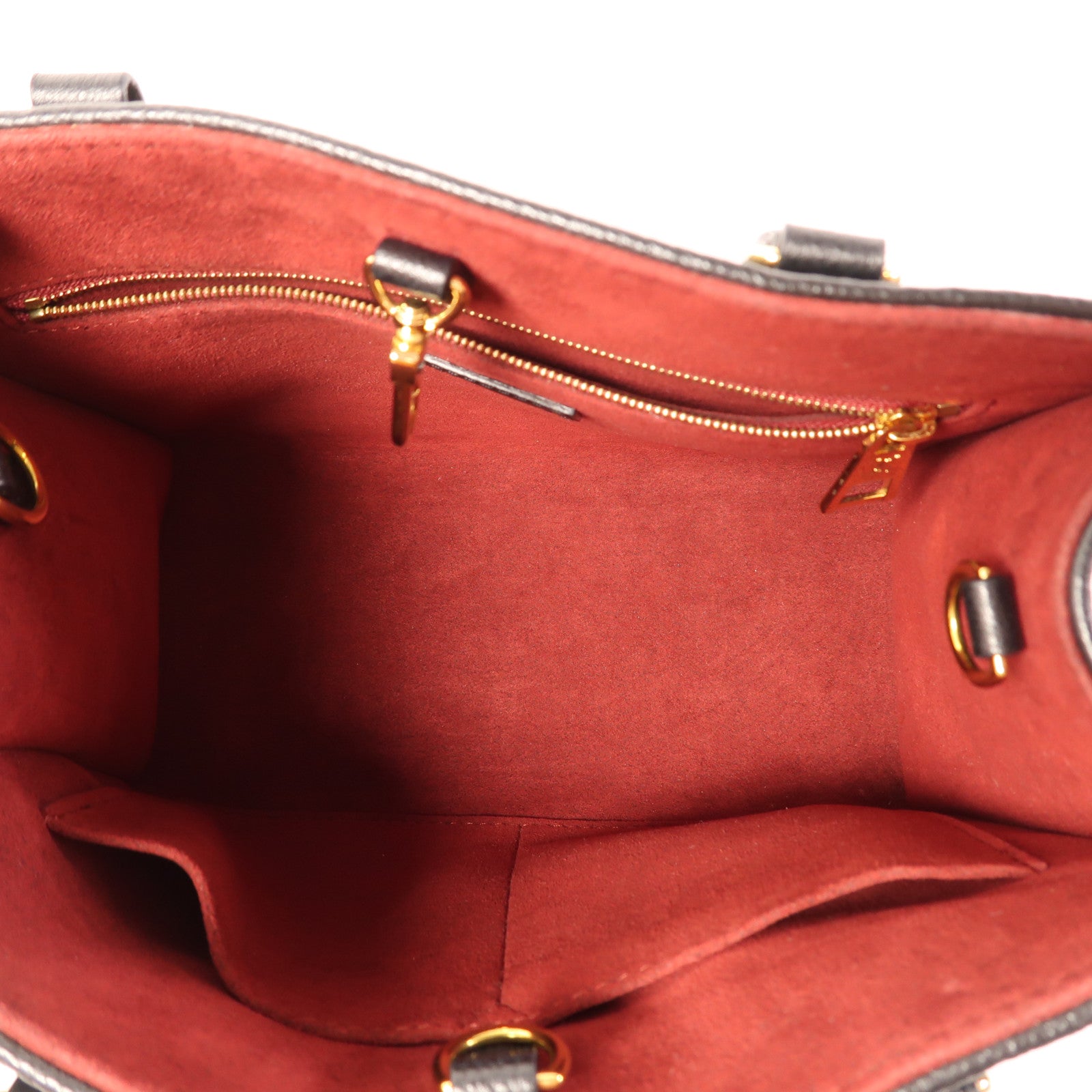 LOUIS VUITTON Monogram Empreinte On The Go PM金扣手挽肩背兩用袋