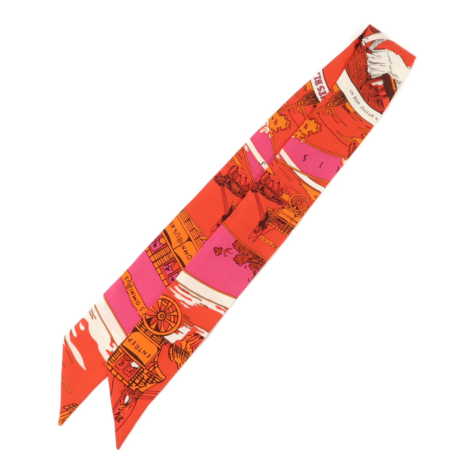 HERMES 絲質Twilly絲巾