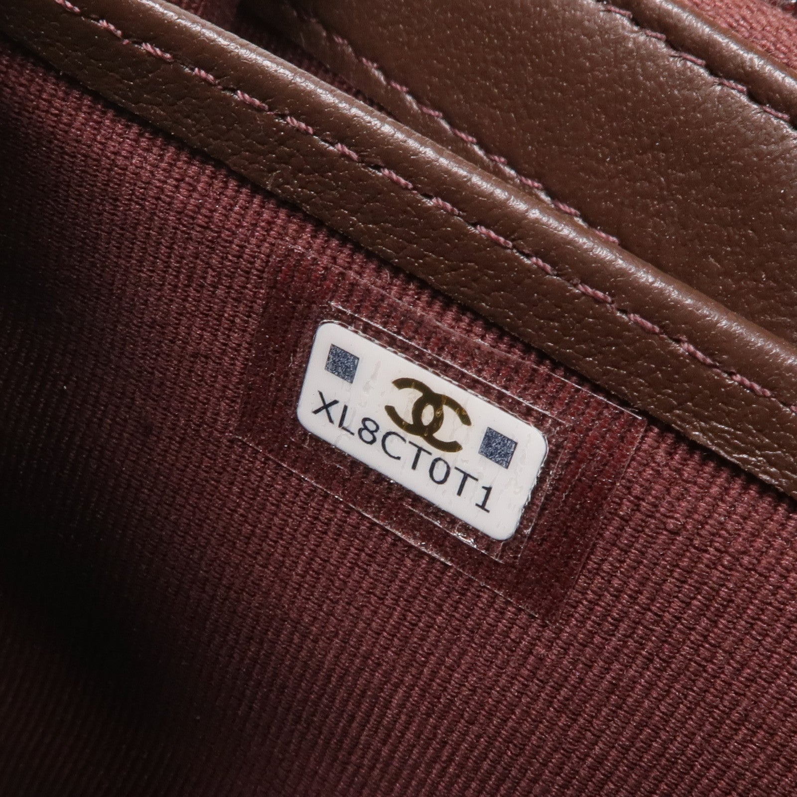 CHANEL 羊皮皮革Long Wallet金扣長錢包