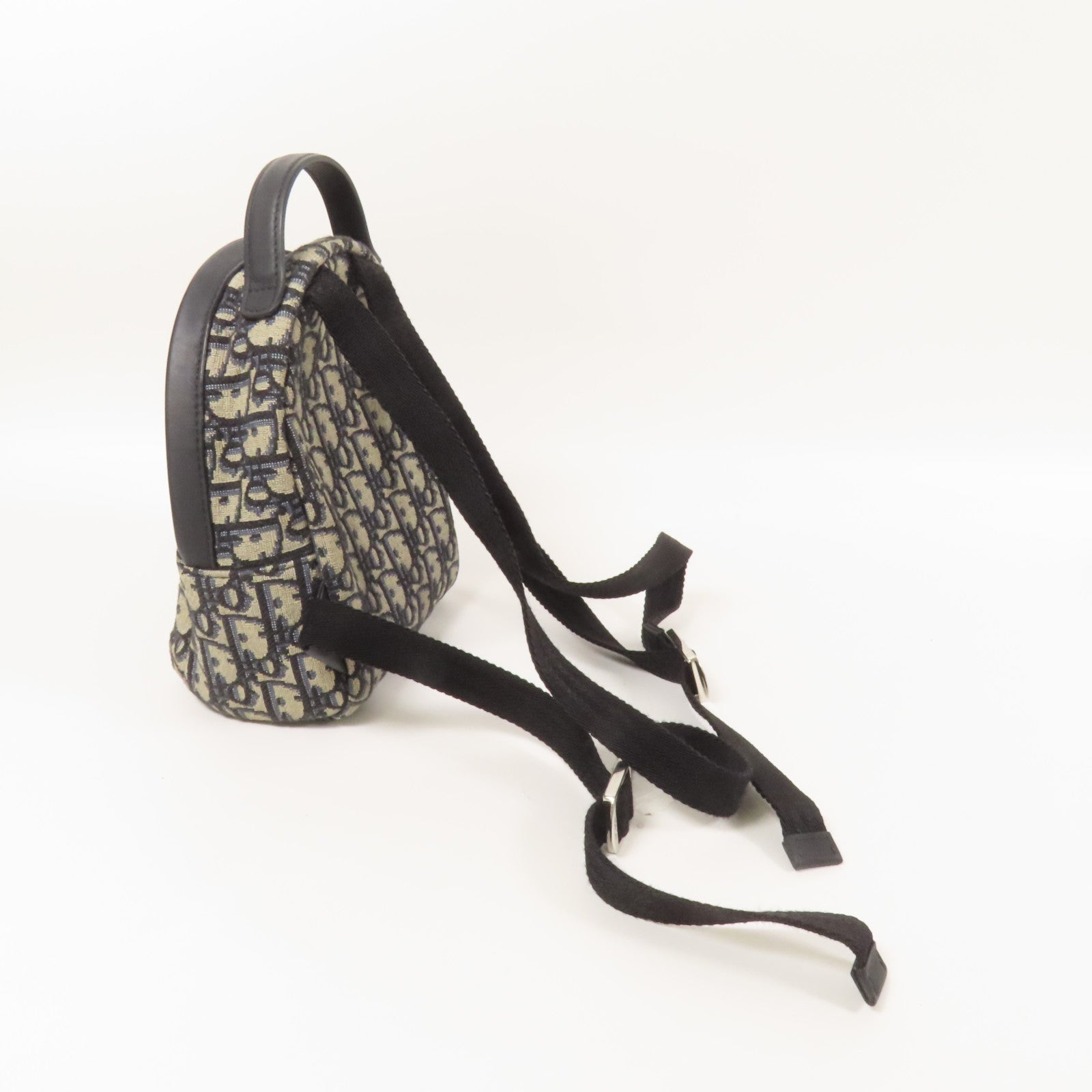 Dior 帆布Mini Backpack銀扣背包