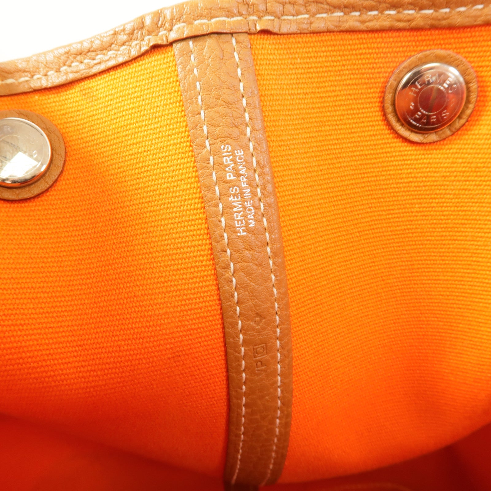 HERMES 帆布Garden Party PM手挽袋Multicolor