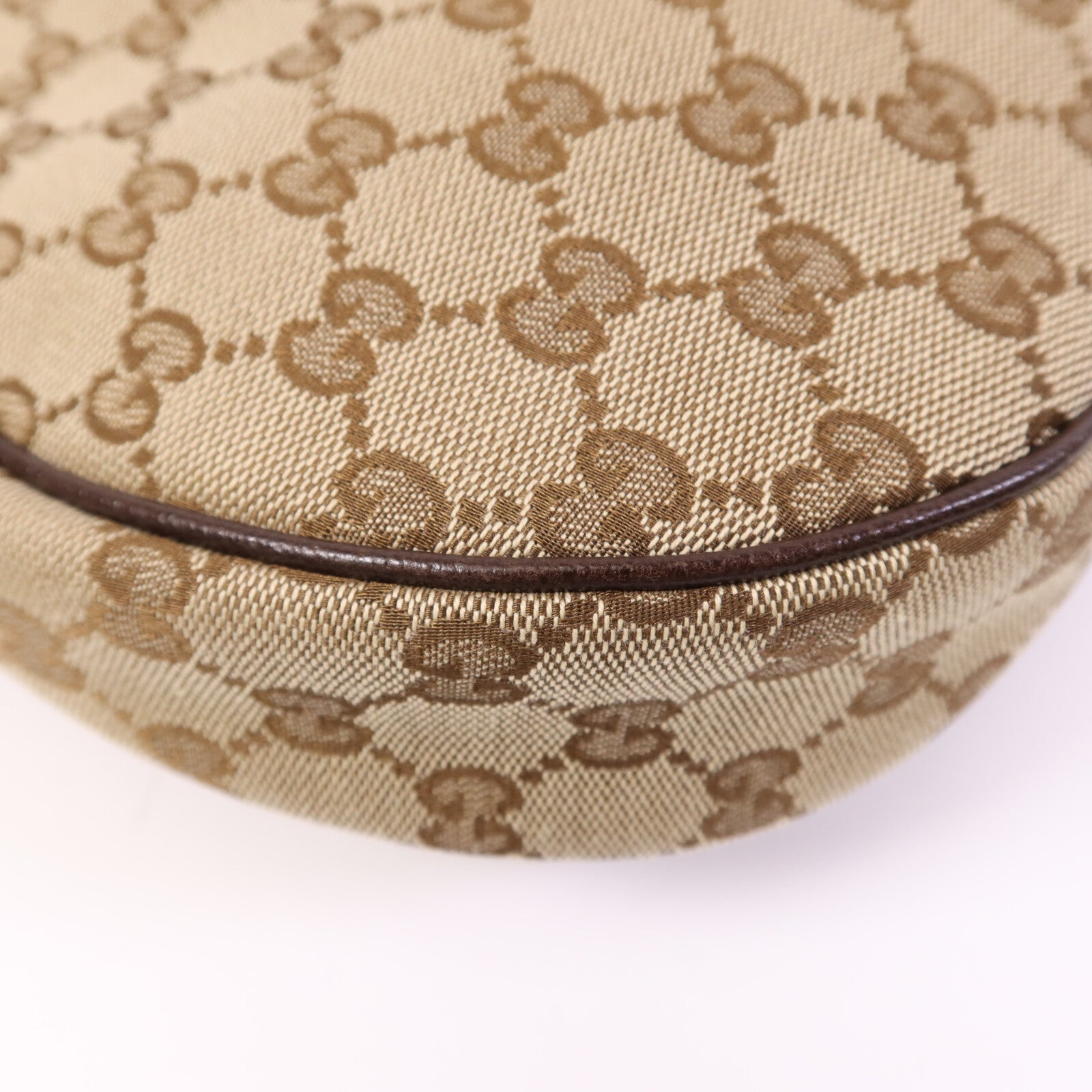 GUCCI 帆布Shoulder Bag銀扣肩背袋