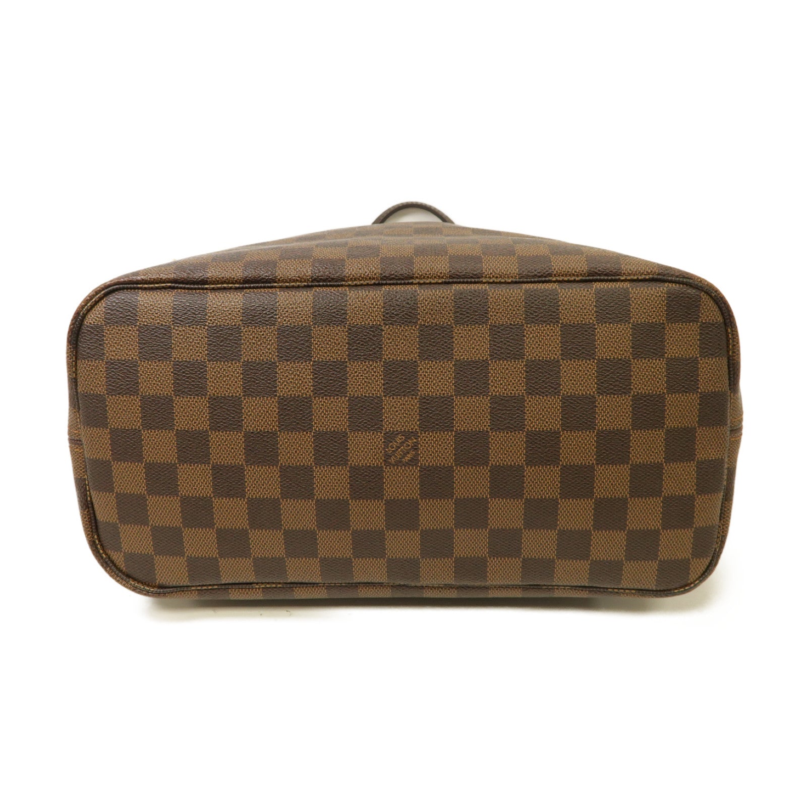 LOUIS VUITTON 【激減優惠】Damier Neverfull MM金扣手挽袋啡色
