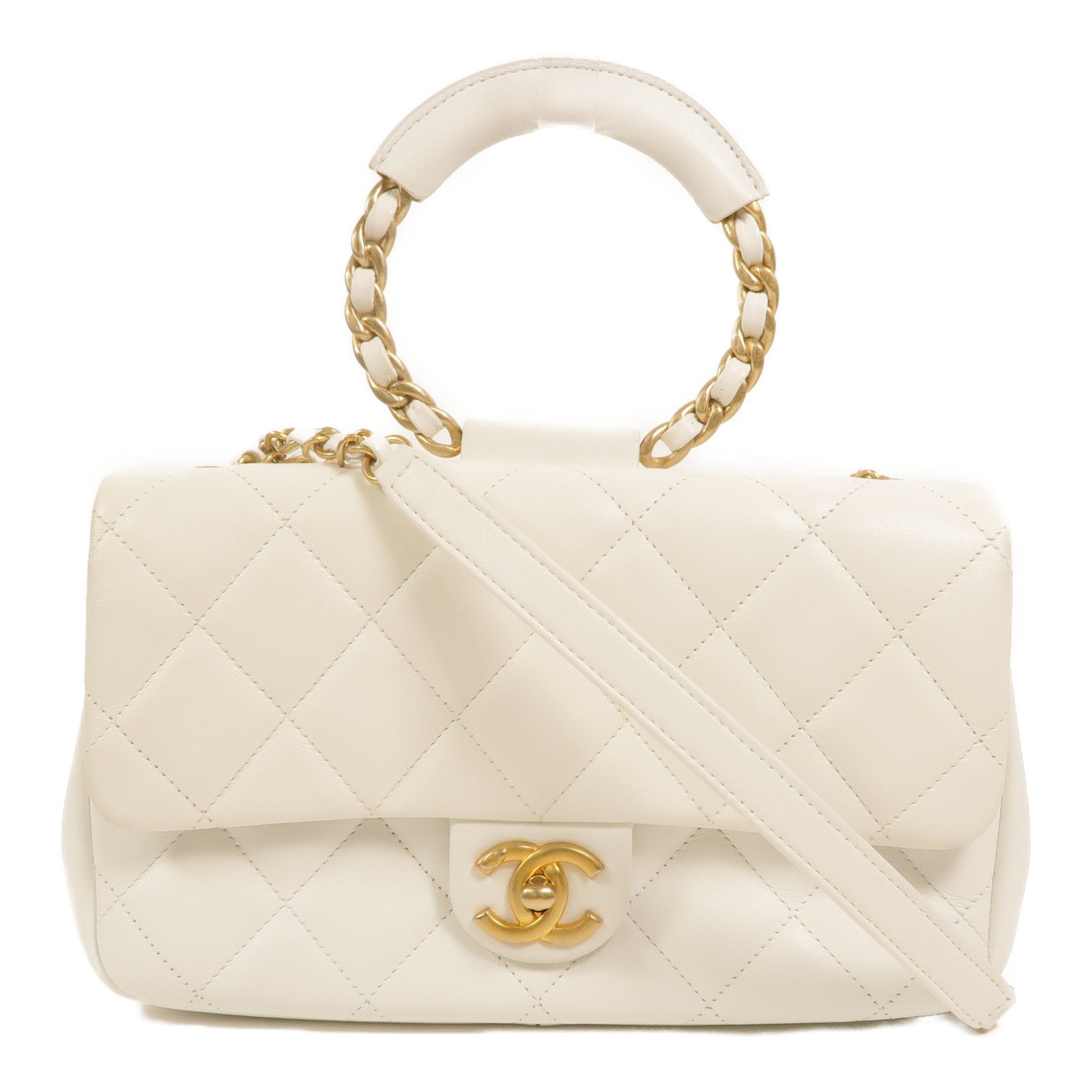 CHANEL 【激減優惠】牛皮皮革In The Loop Medium Flap Bag鏈帶手挽肩背兩用袋
