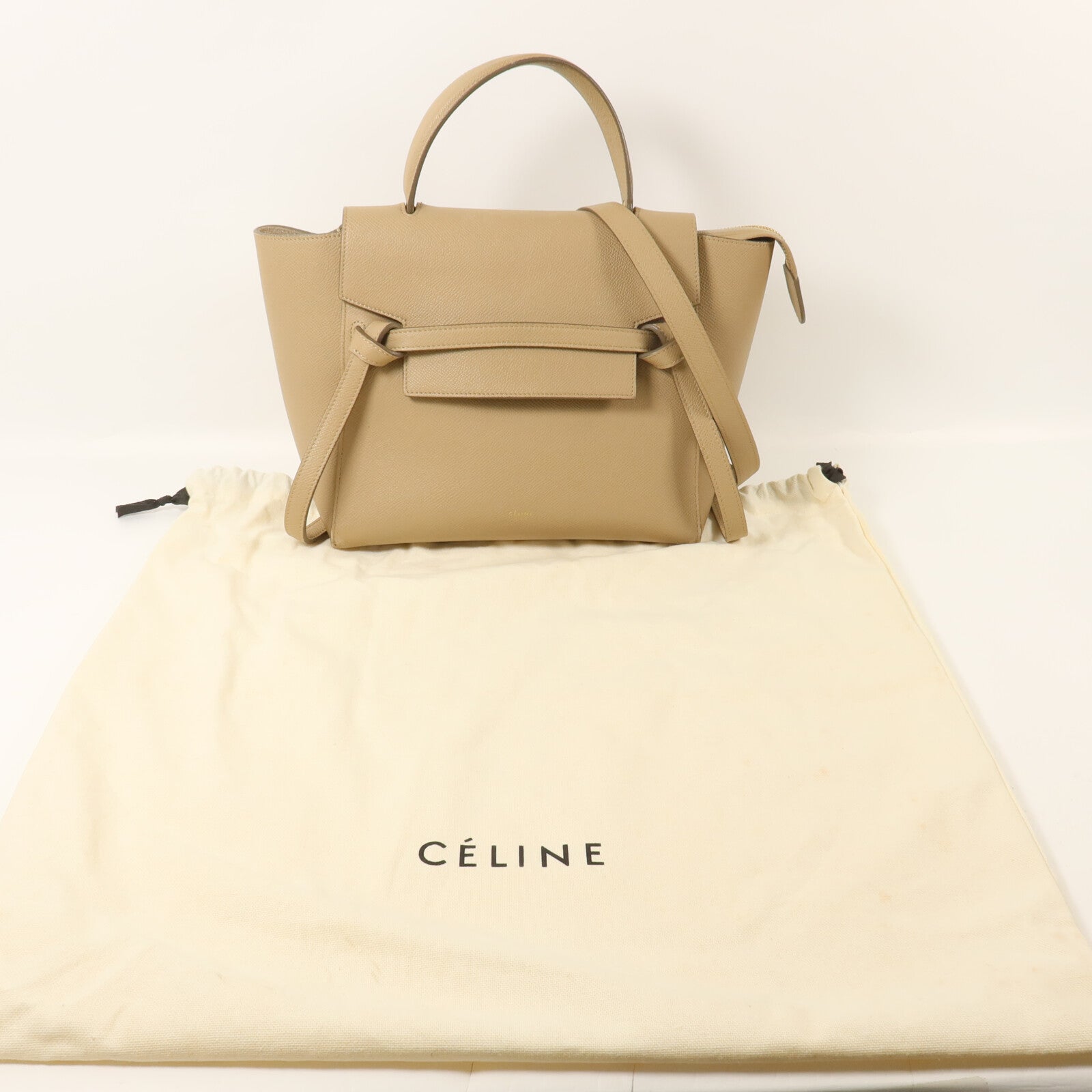 CELINE 牛皮皮革Mini Belt手挽肩背兩用袋